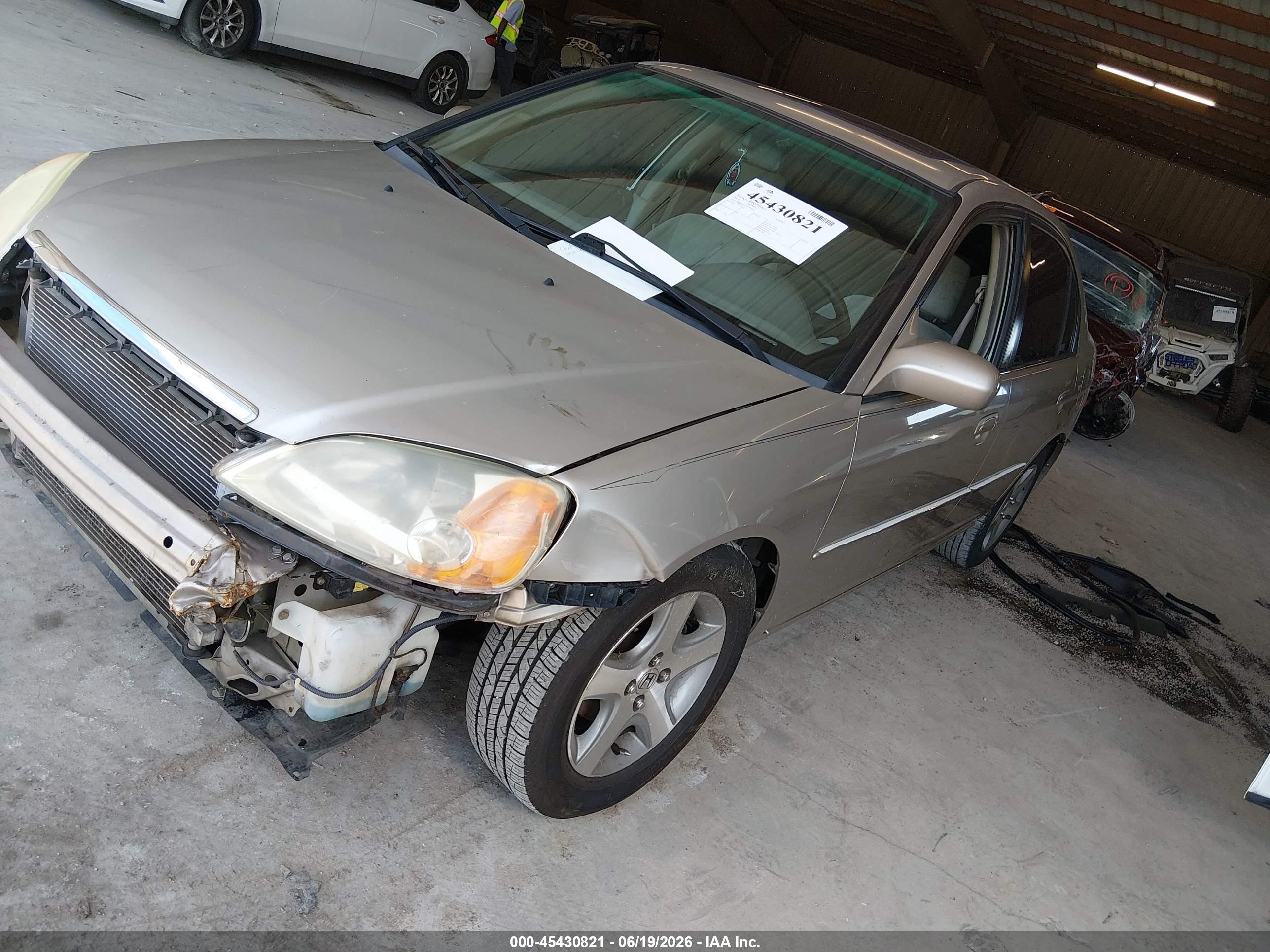 2001 Honda Civic Ex Gold vin: 1HGES26751L066965