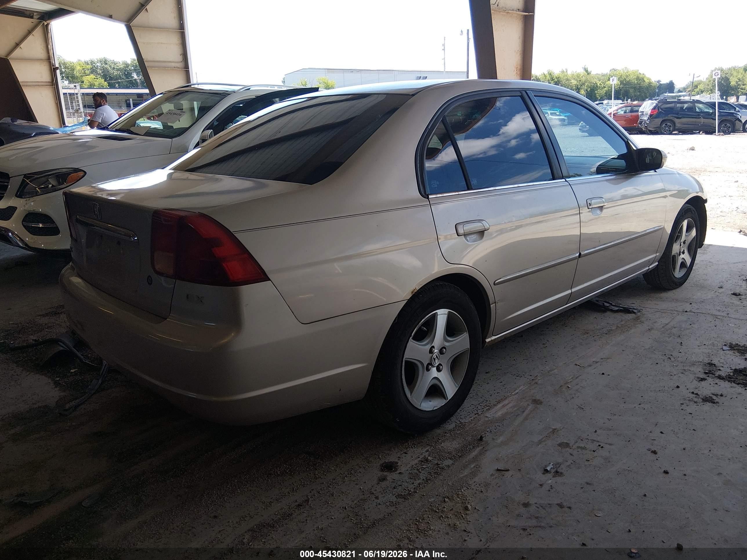 2001 Honda Civic Ex Gold vin: 1HGES26751L066965