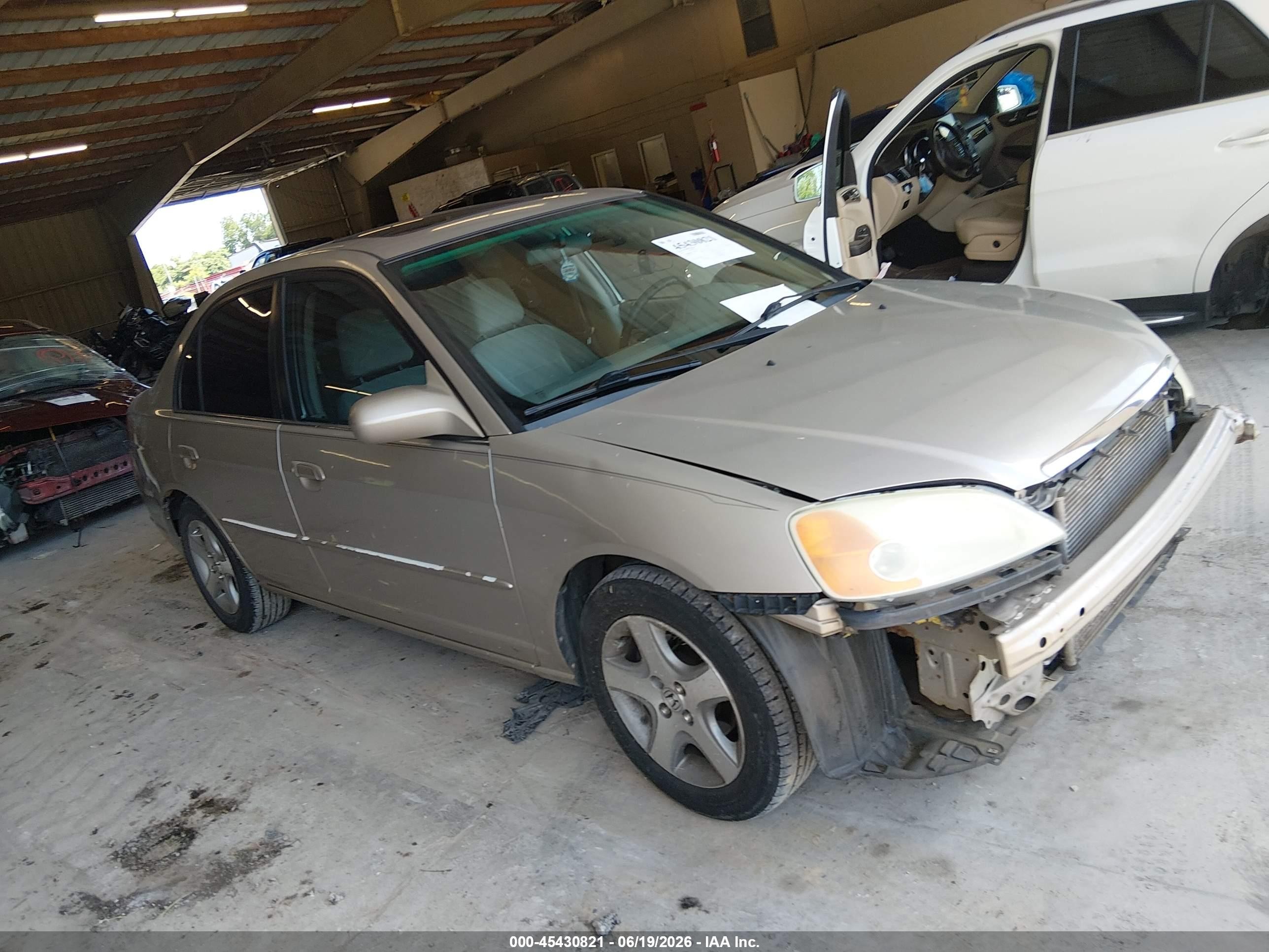 2001 Honda Civic Ex Gold vin: 1HGES26751L066965