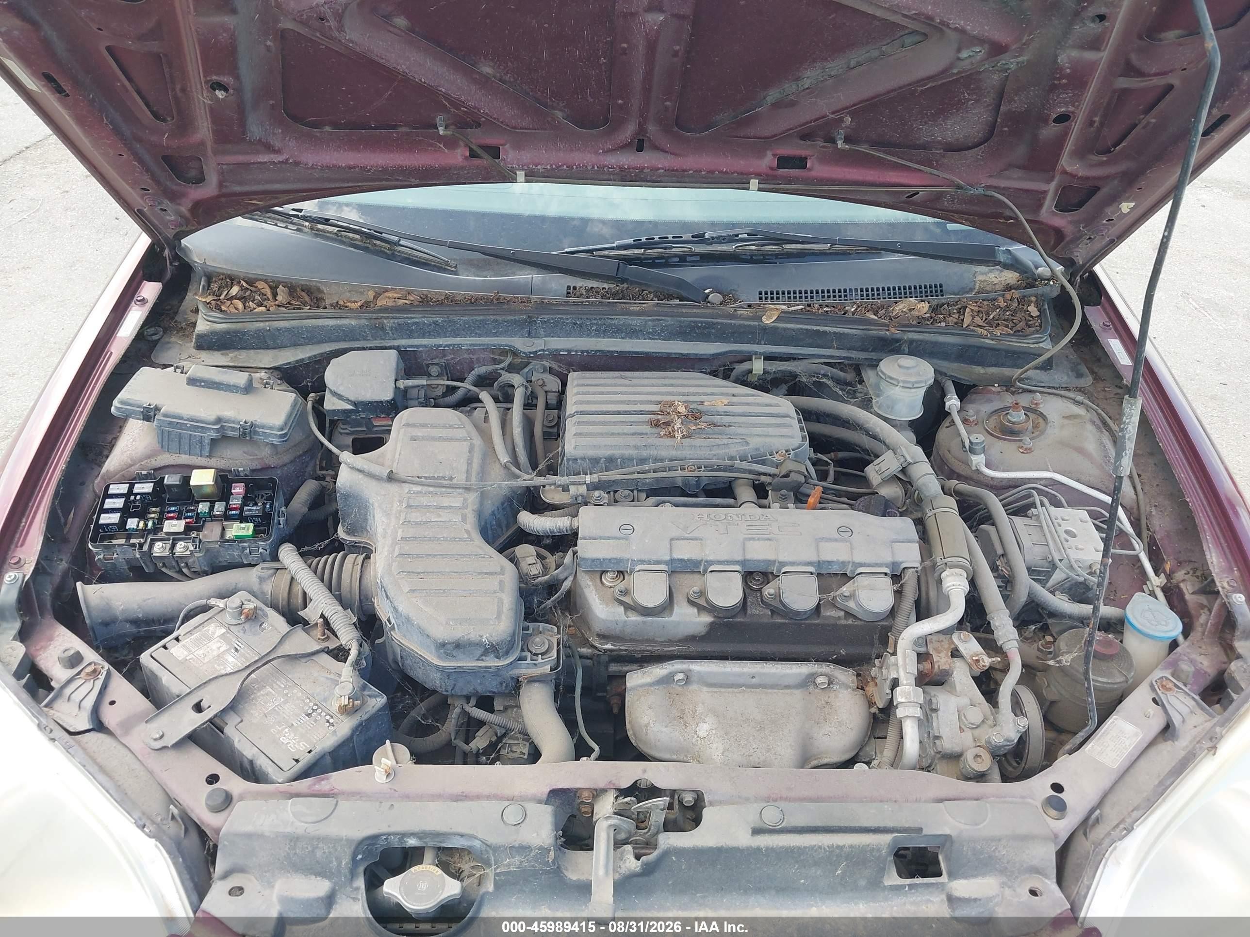 2002 Honda Civic Ex Maroon vin: 1HGES26752L057085