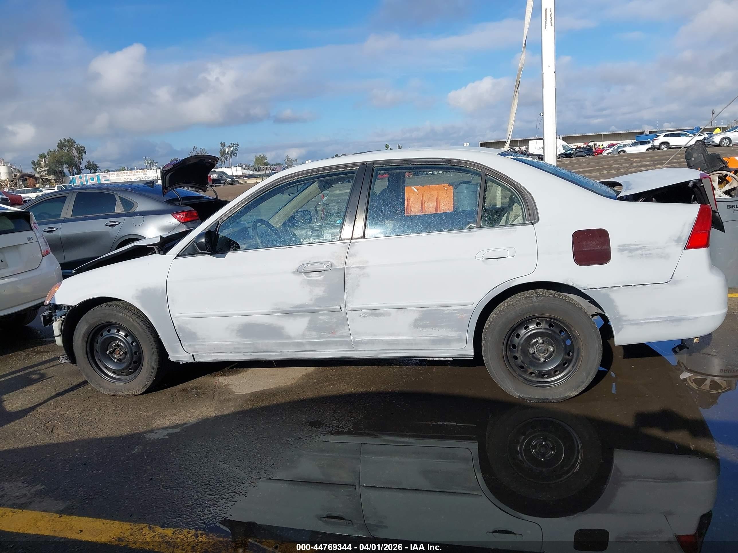 2001 Honda Civic Ex Gray vin: 1HGES26761L031674