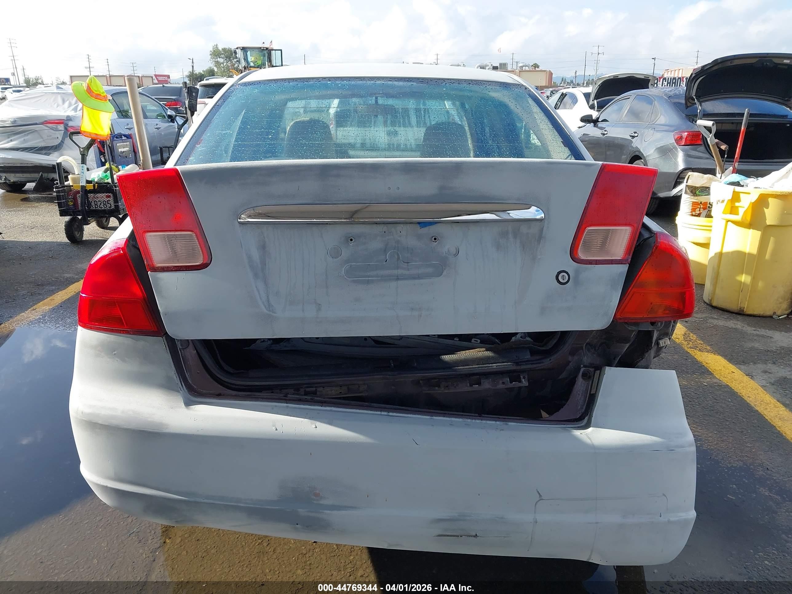 2001 Honda Civic Ex Gray vin: 1HGES26761L031674