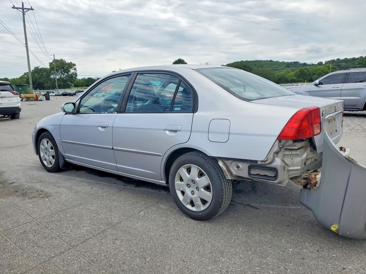 2002 Honda Civic Ex Серебряный vin: 1HGES26762L074381