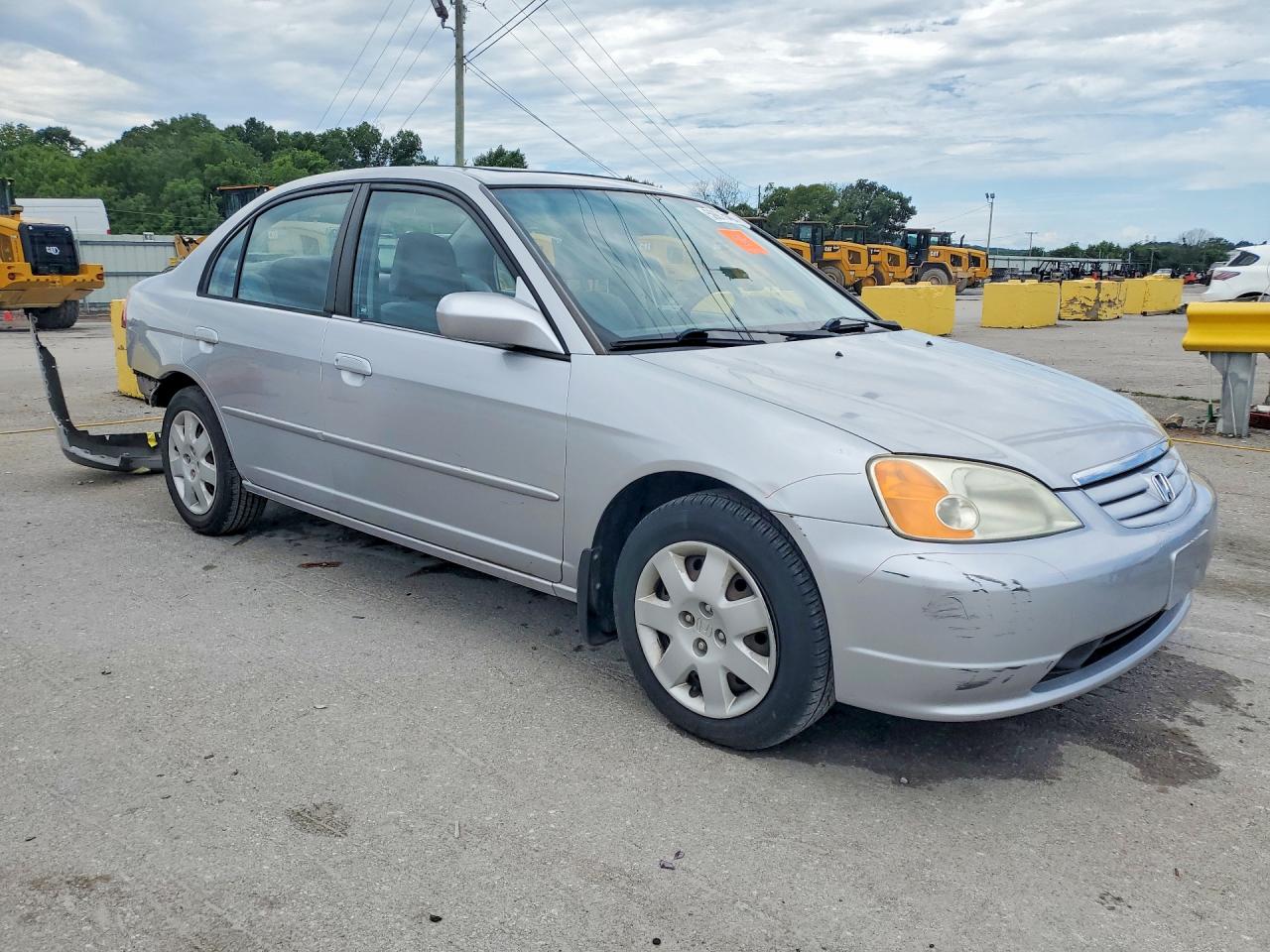 2002 Honda Civic Ex Серебряный vin: 1HGES26762L074381