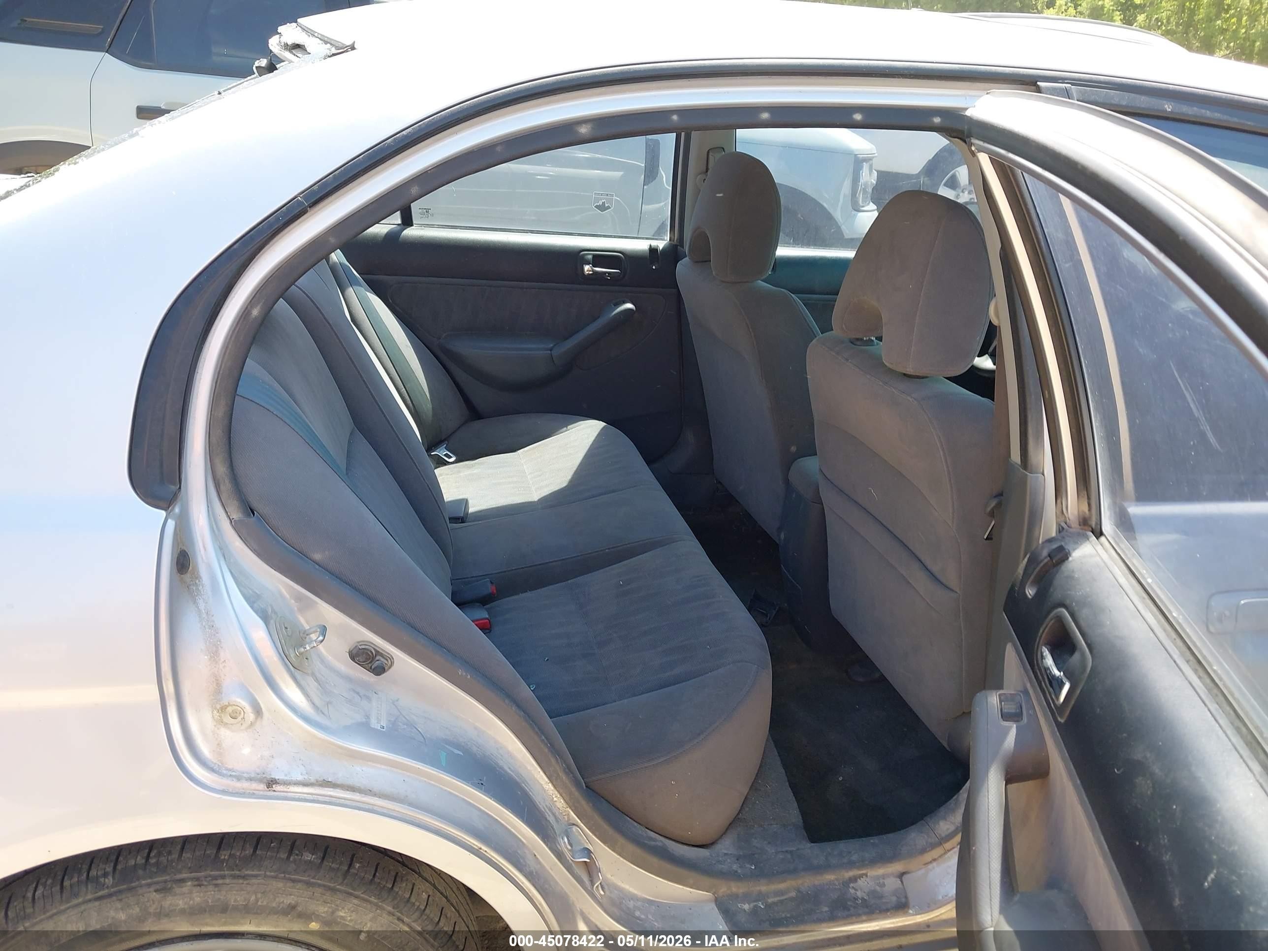 2003 Honda Civic Ex Silver vin: 1HGES26763L007670