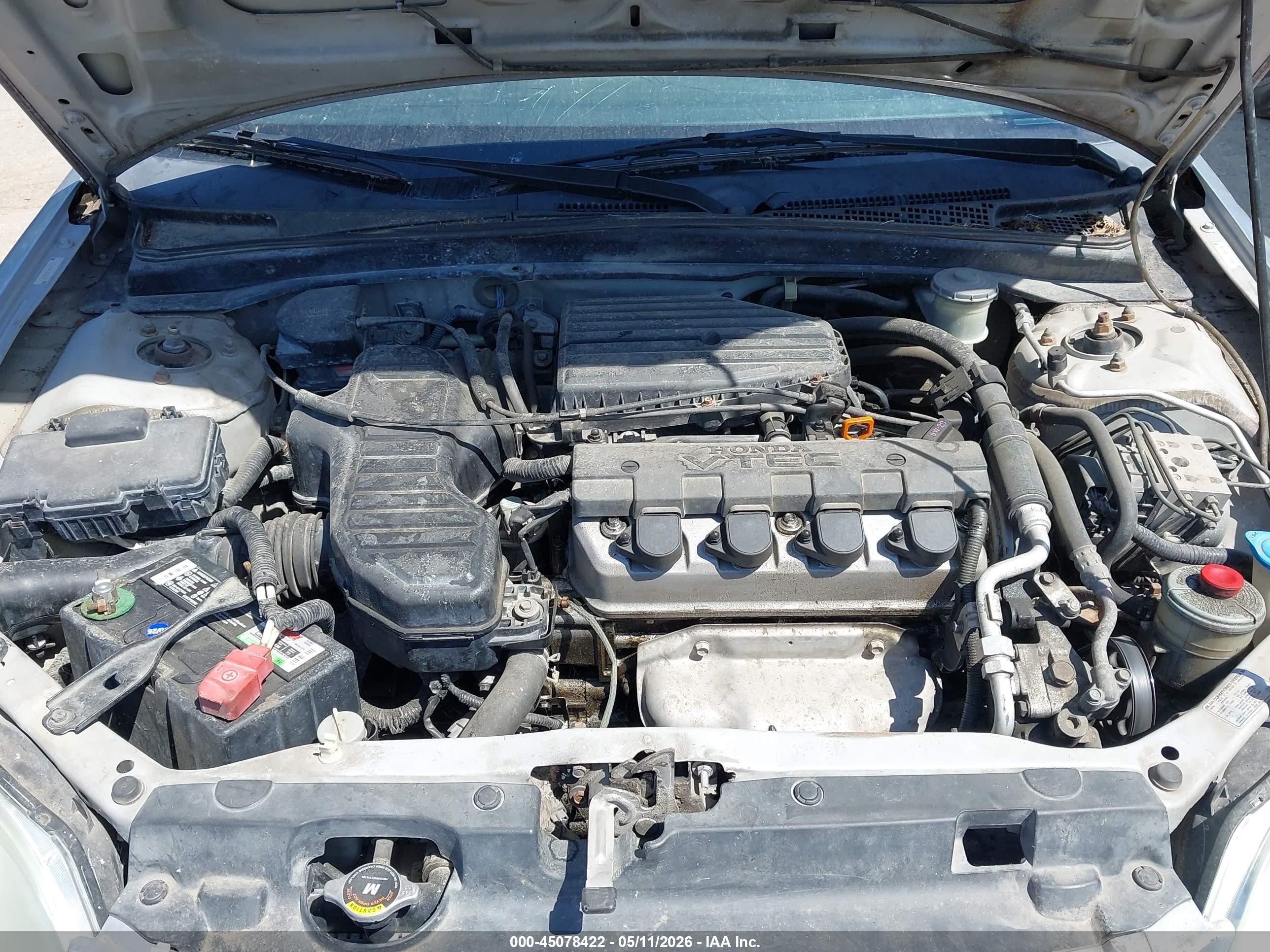 2003 Honda Civic Ex Silver vin: 1HGES26763L007670