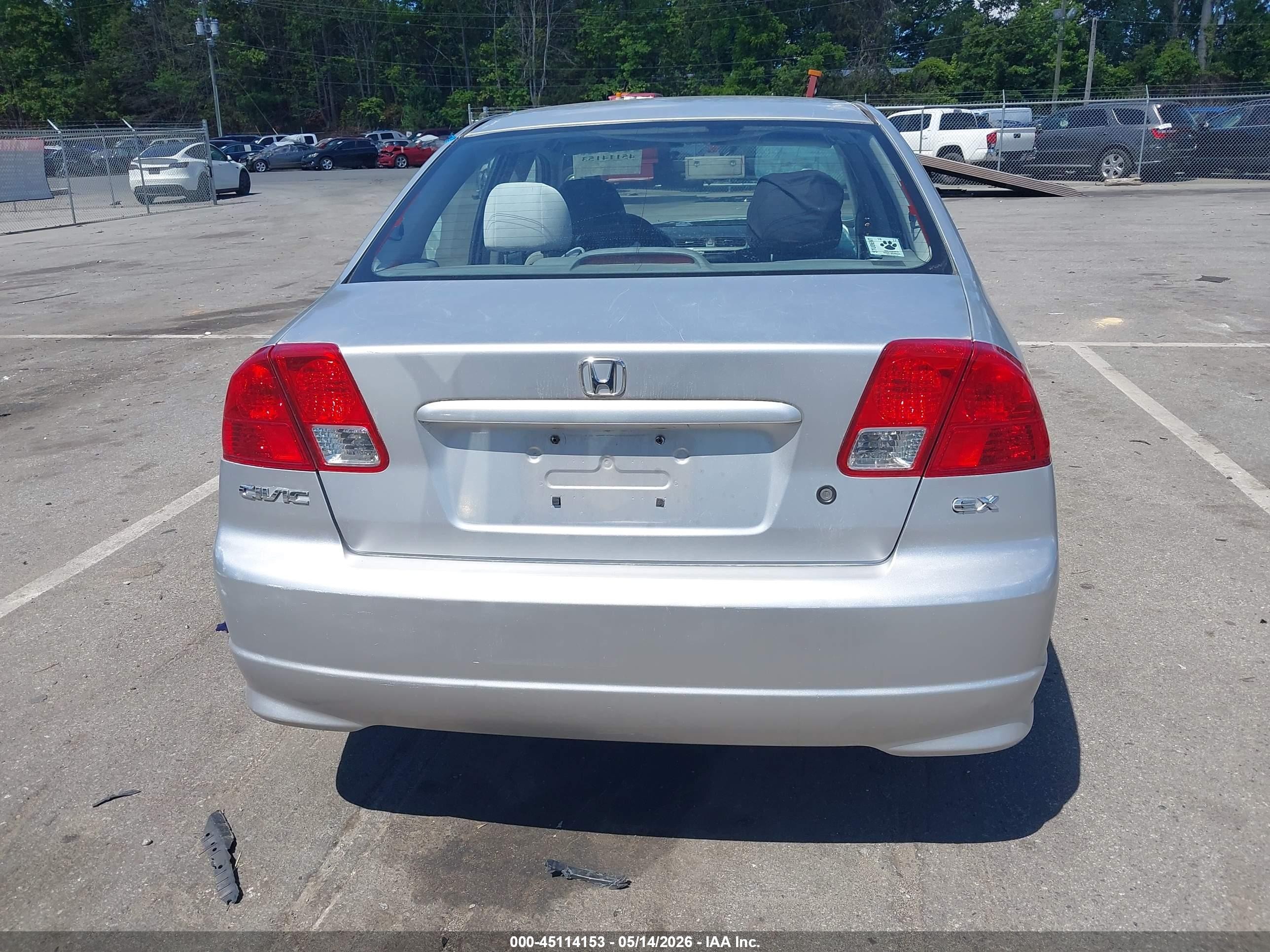 2005 Honda Civic Ex Silver vin: 1HGES26765L016582