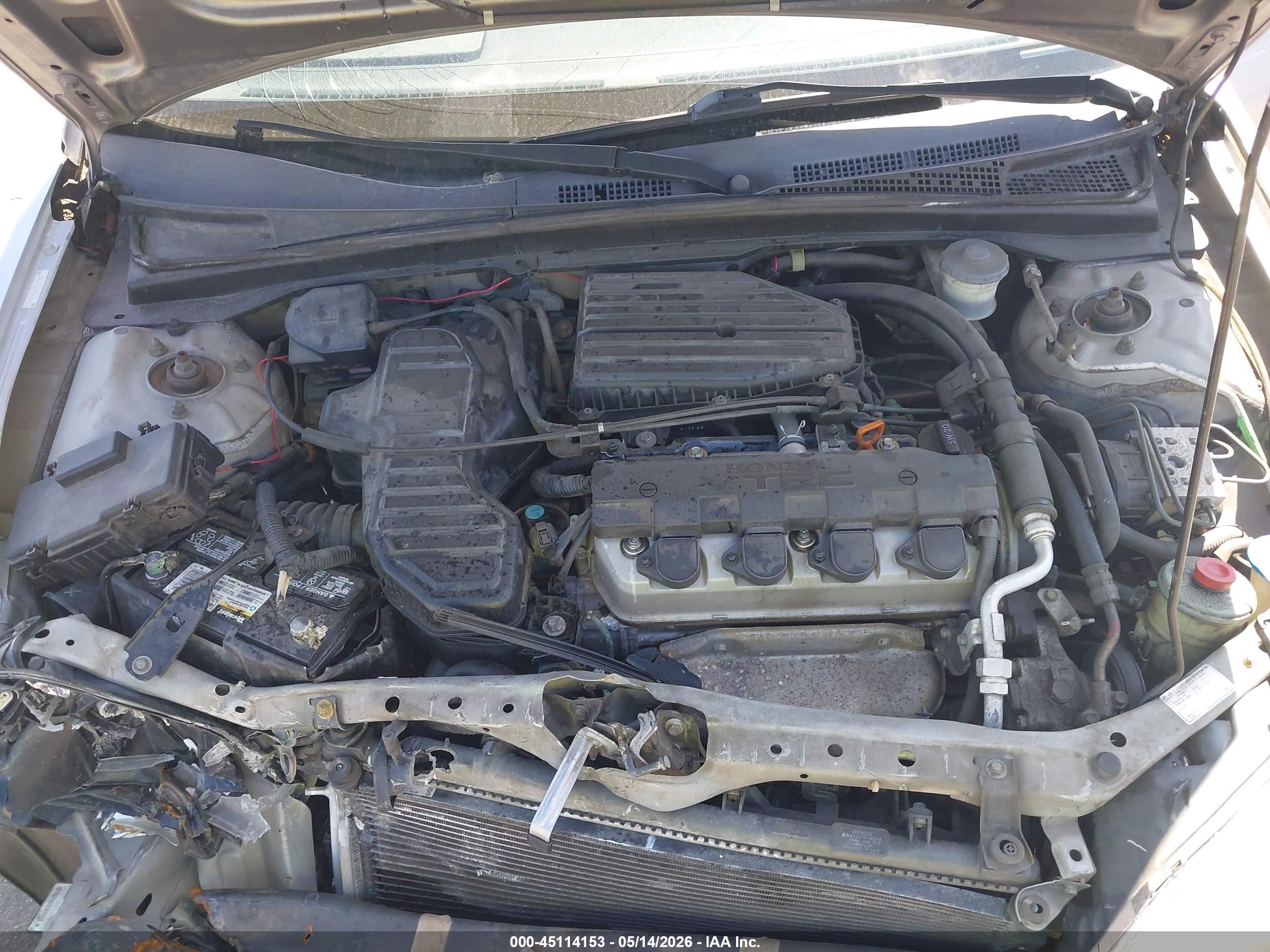 2005 Honda Civic Ex Silver vin: 1HGES26765L016582