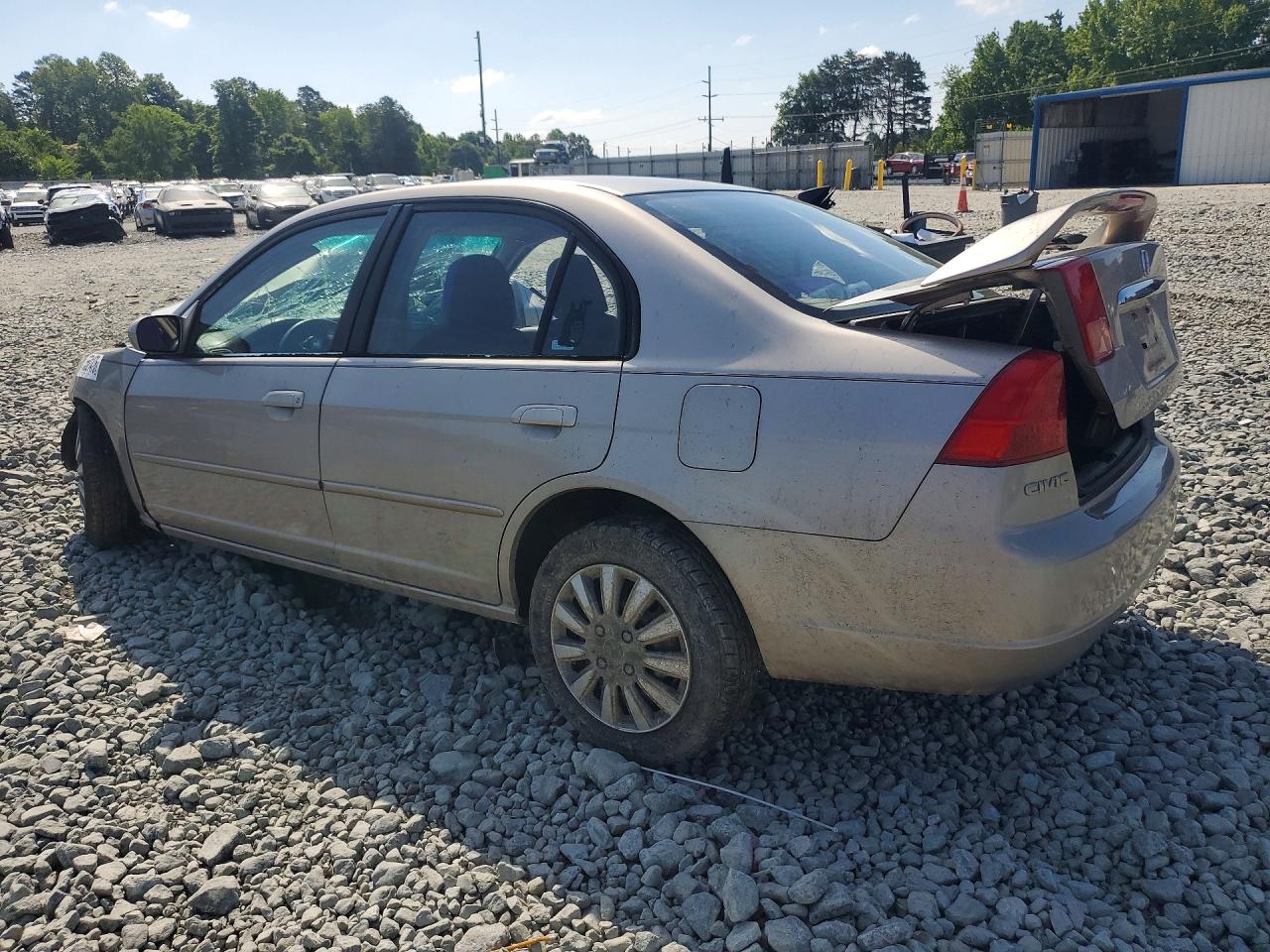 2001 Honda Civic Ex Gray vin: 1HGES26771L033563