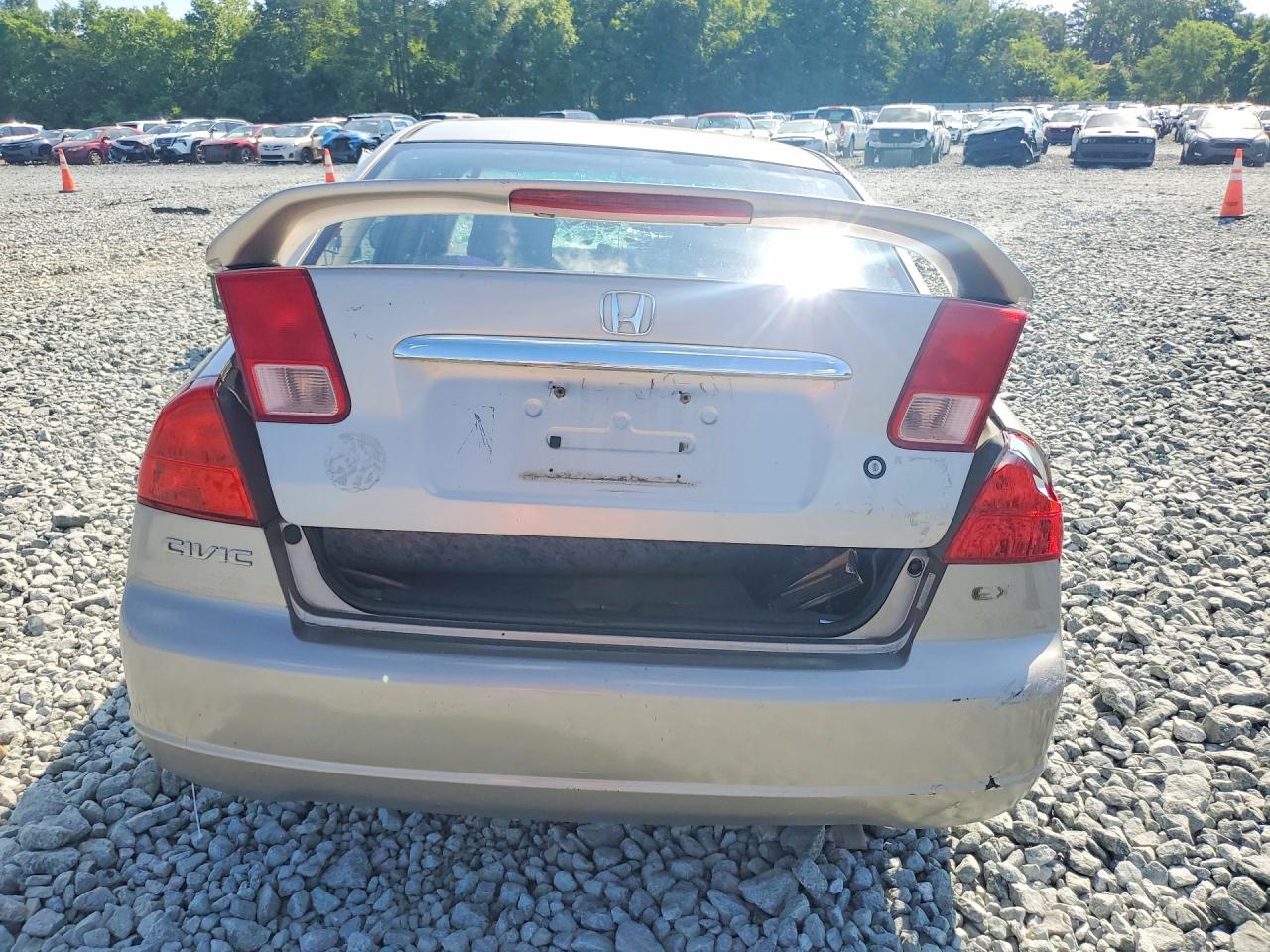 2001 Honda Civic Ex Gray vin: 1HGES26771L033563