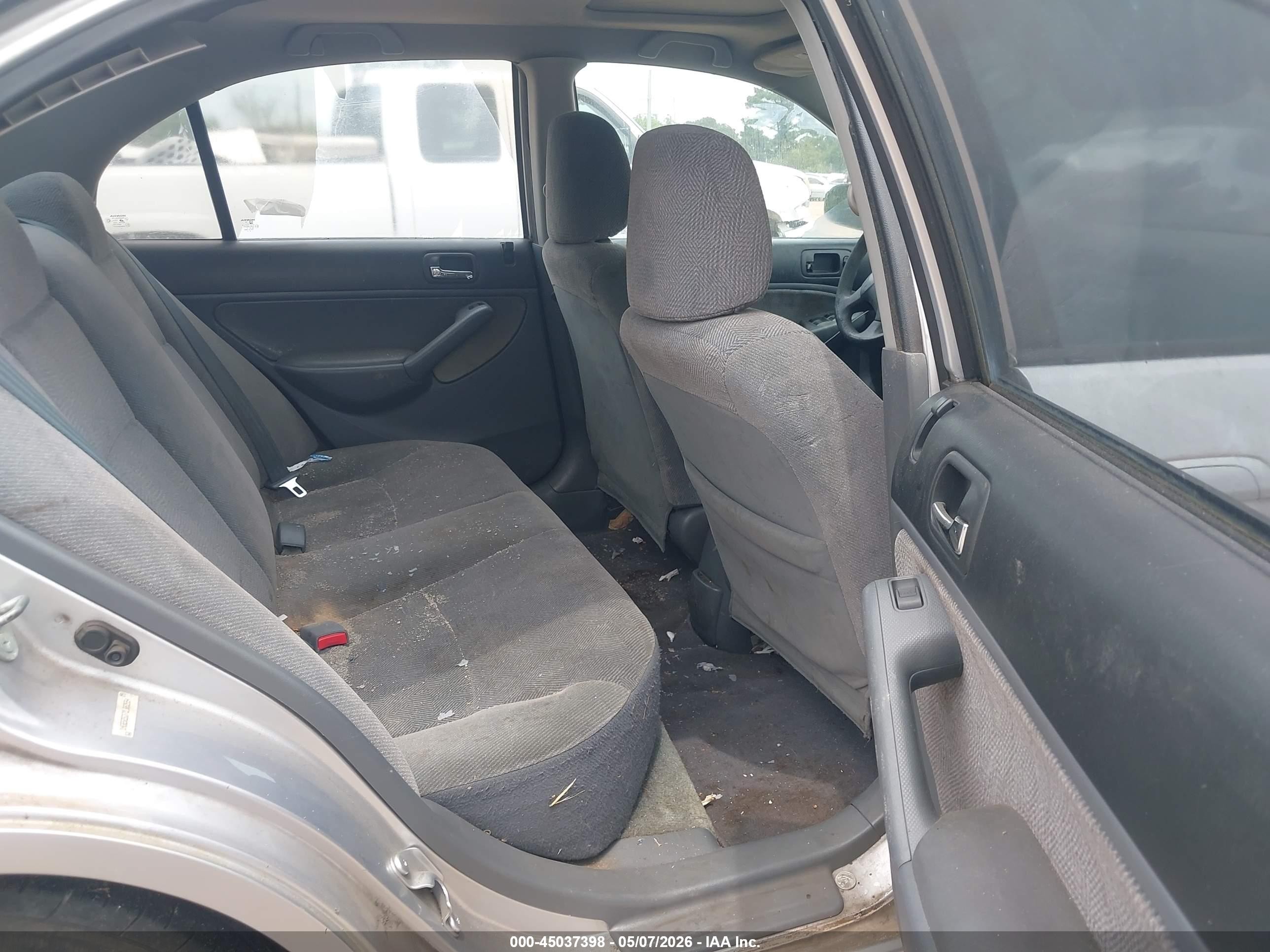 2002 Honda Civic Ex Silver vin: 1HGES26772L082554