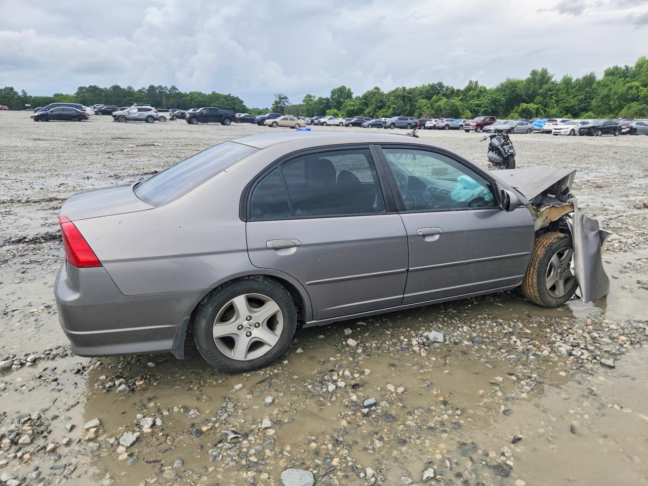 2005 Honda Civic Ex Серый vin: 1HGES26775L022665