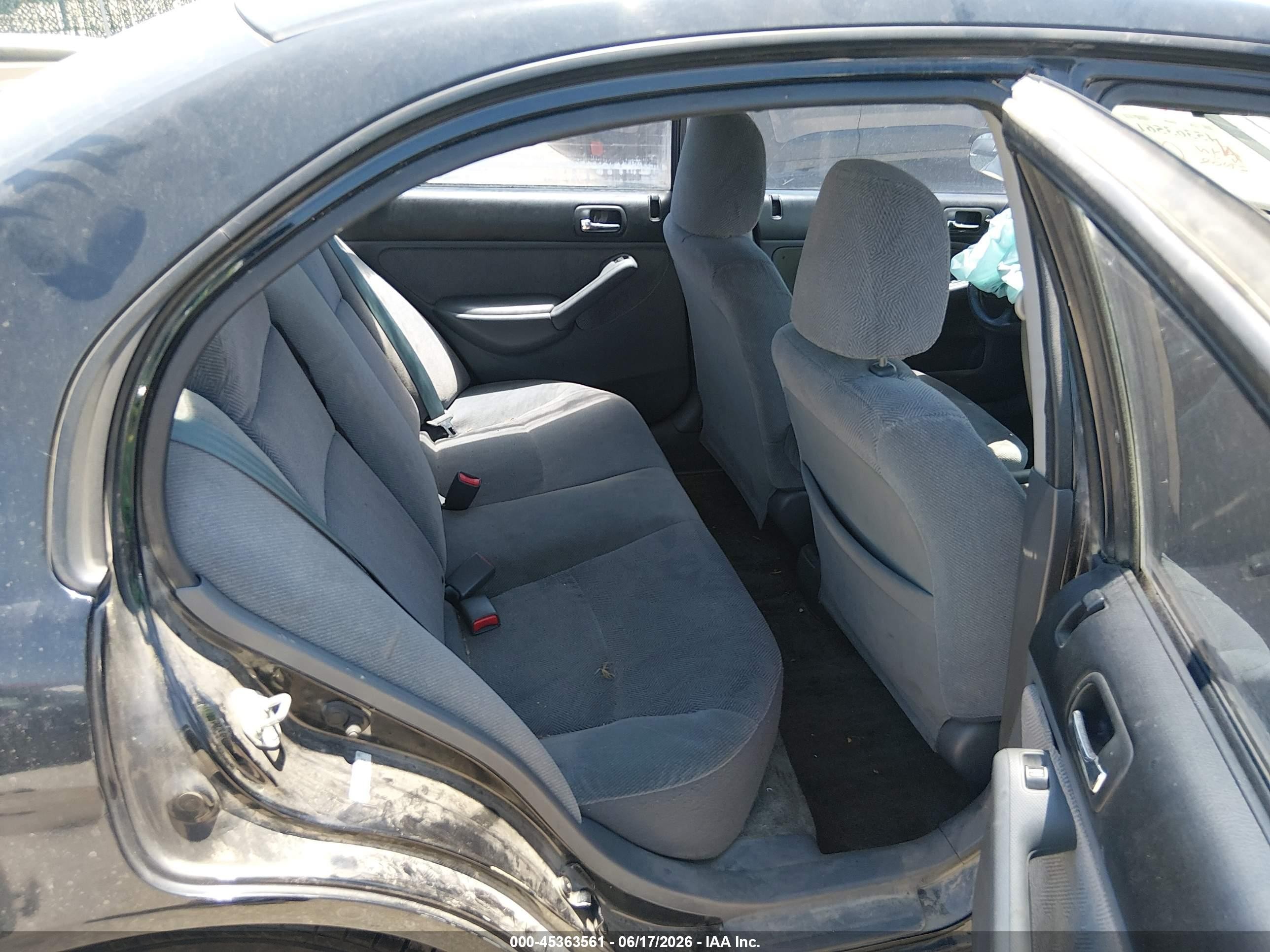 2002 Honda Civic Ex Blue vin: 1HGES26782L054360