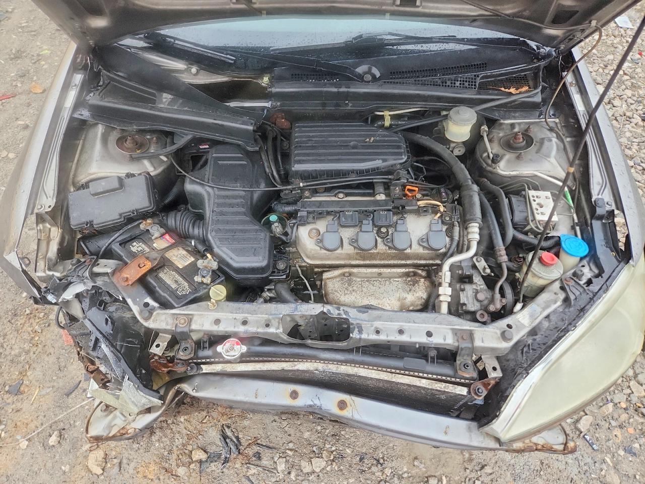 2004 Honda Civic Gray vin: 1HGES26784L022396