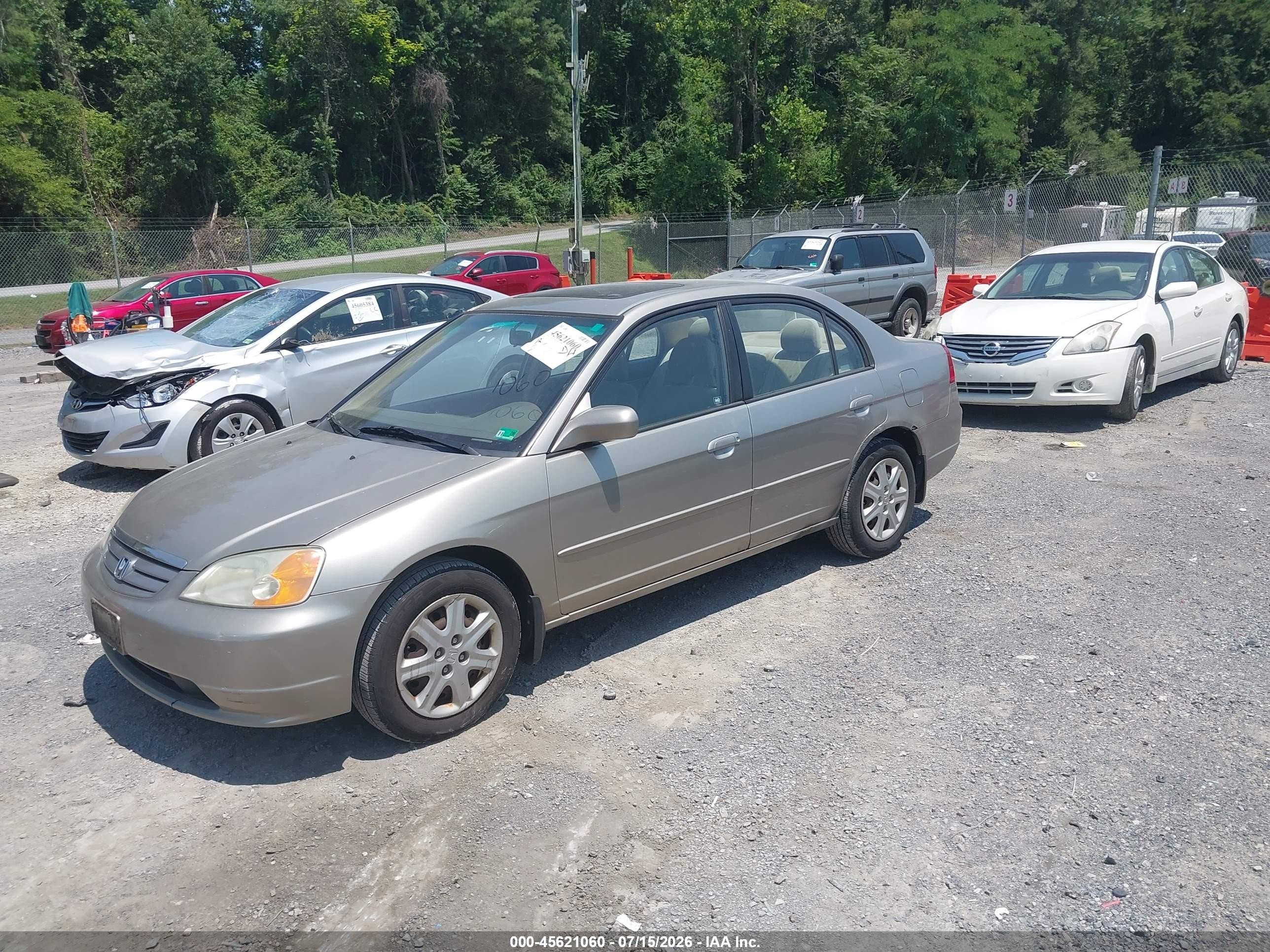 2003 Honda Civic Ex Gold vin: 1HGES26793L022552