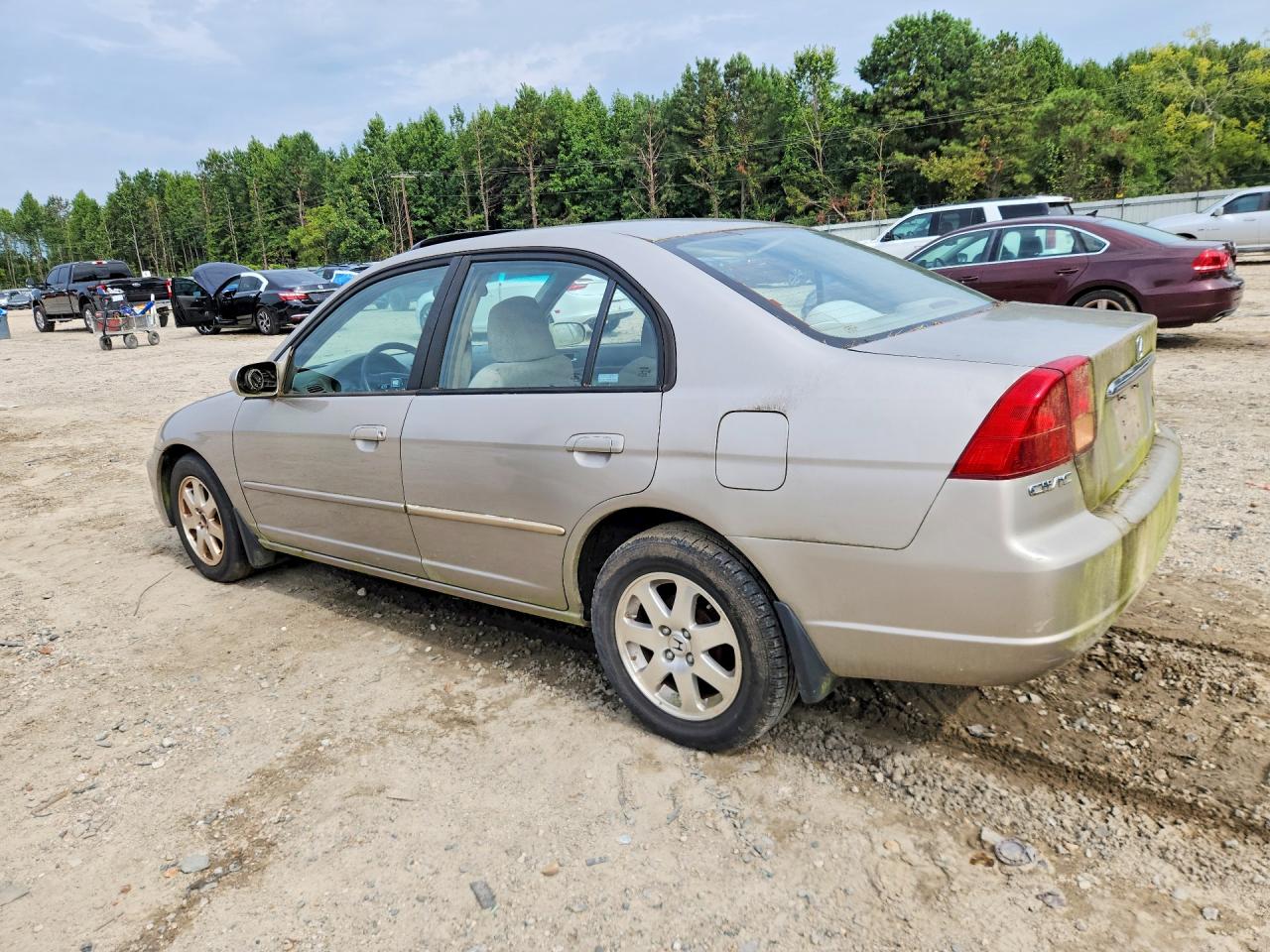 2002 Honda Civic Ex Tan vin: 1HGES267X2L050729