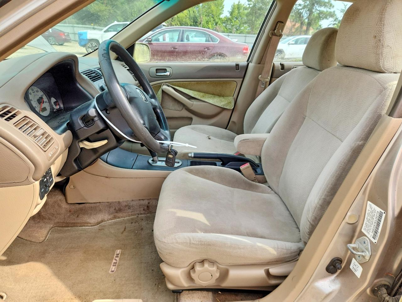 2002 Honda Civic Ex Tan vin: 1HGES267X2L050729