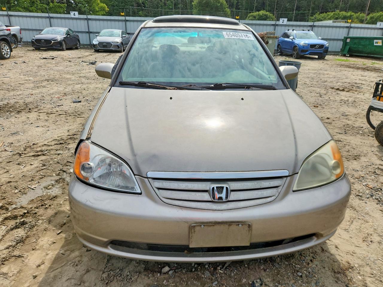 2002 Honda Civic Ex Tan vin: 1HGES267X2L050729