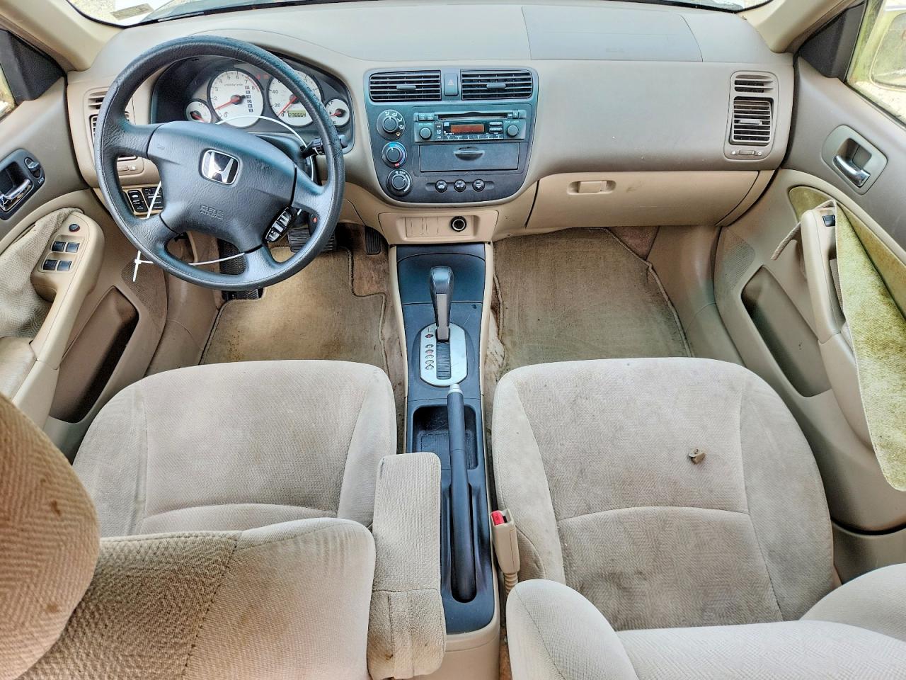 2002 Honda Civic Ex Tan vin: 1HGES267X2L050729
