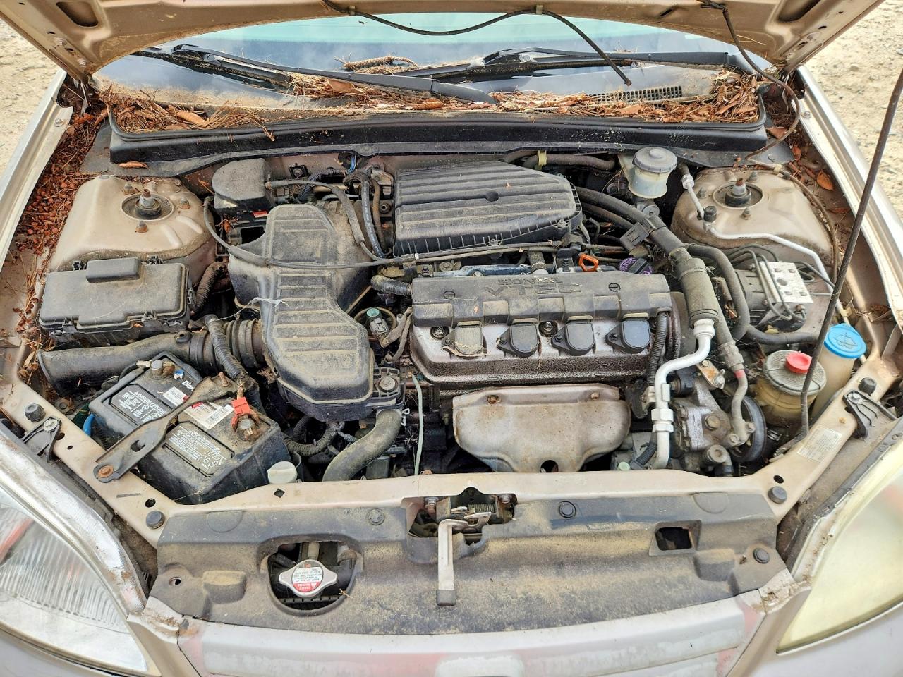 2002 Honda Civic Ex Tan vin: 1HGES267X2L050729