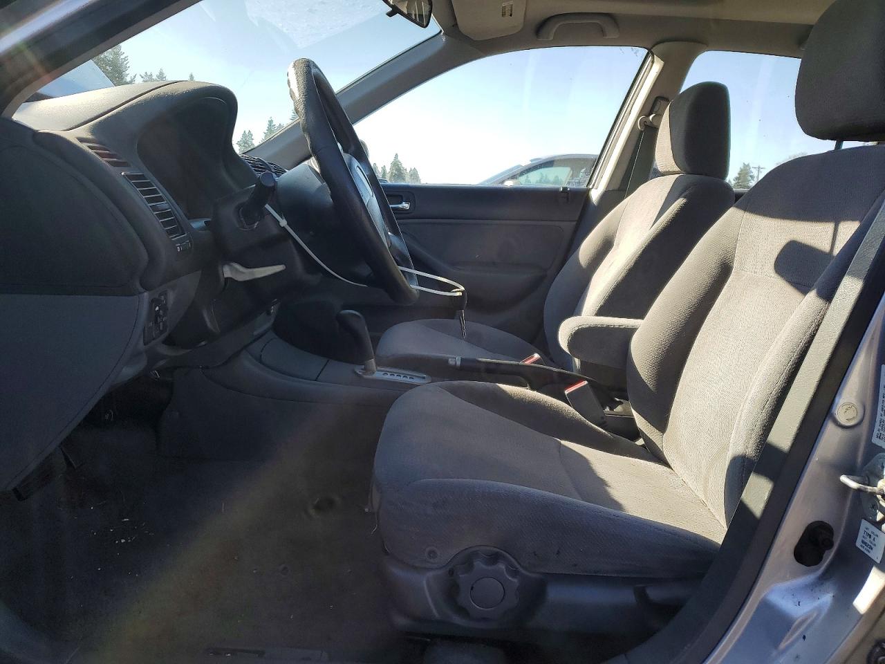 2002 Honda Civic Ex Silver vin: 1HGES267X2L053517