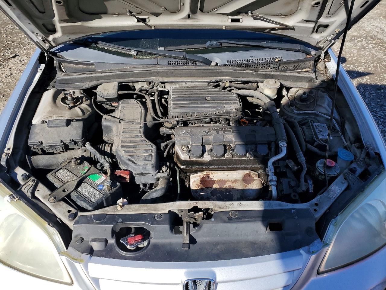 2002 Honda Civic Ex Silver vin: 1HGES267X2L053517