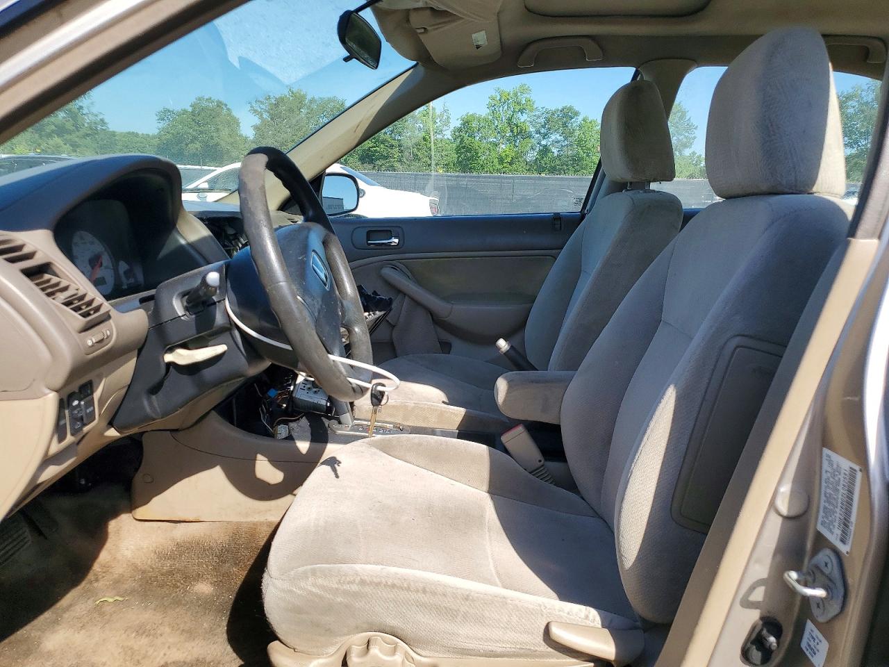2002 Honda Civic Ex Silver vin: 1HGES26802L062591