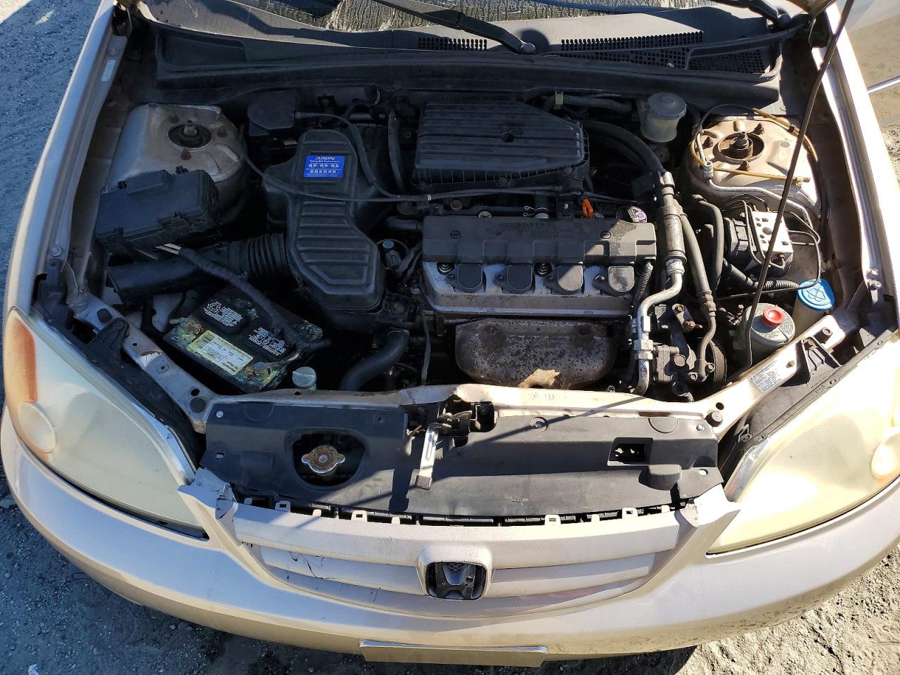 2002 Honda Civic Ex Silver vin: 1HGES26802L062591