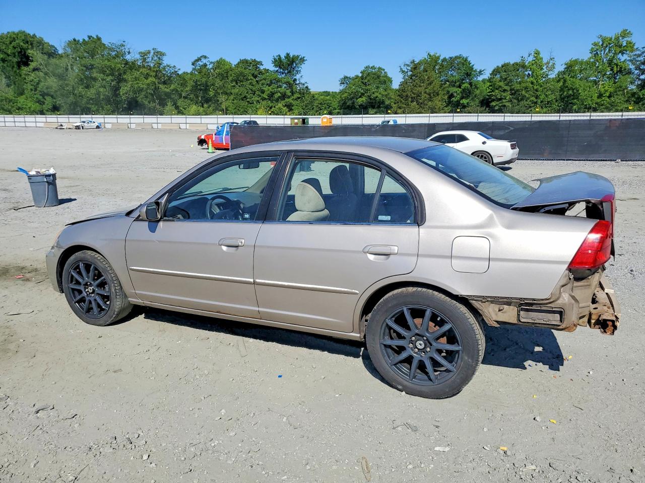 2002 Honda Civic Ex Silver vin: 1HGES26802L062591