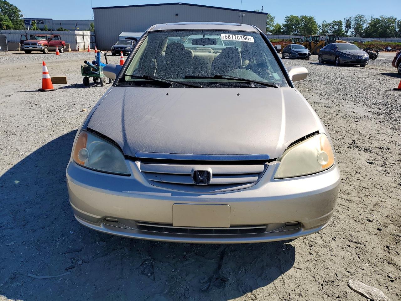 2002 Honda Civic Ex Silver vin: 1HGES26802L062591