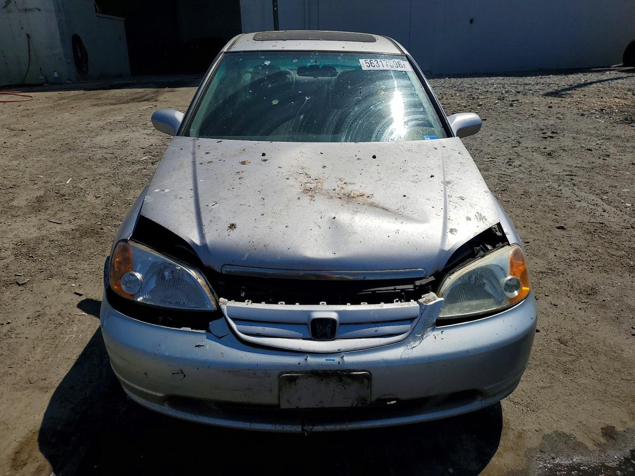 2002 Honda Civic Ex Silver vin: 1HGES26802L075230