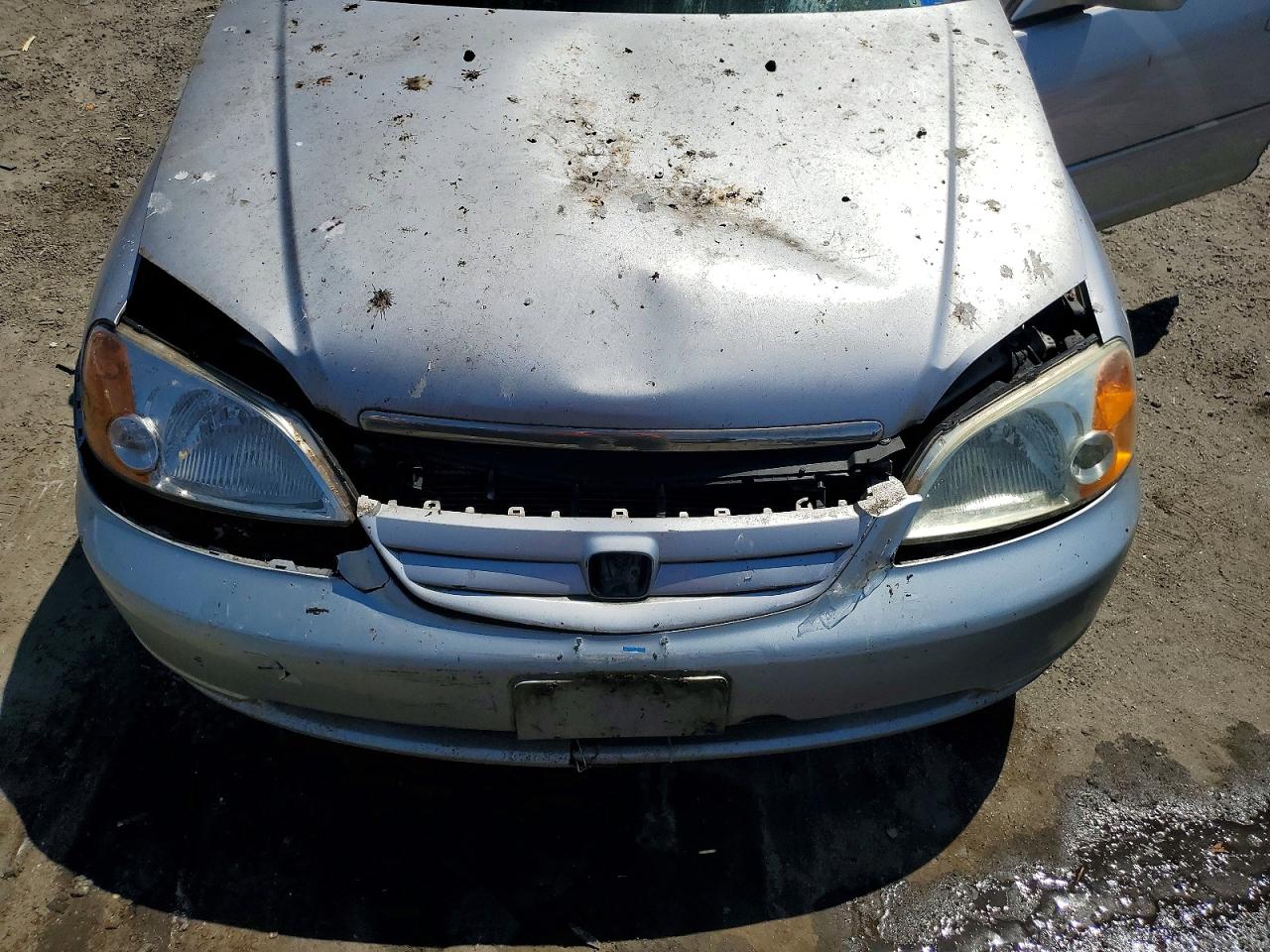 2002 Honda Civic Ex Silver vin: 1HGES26802L075230