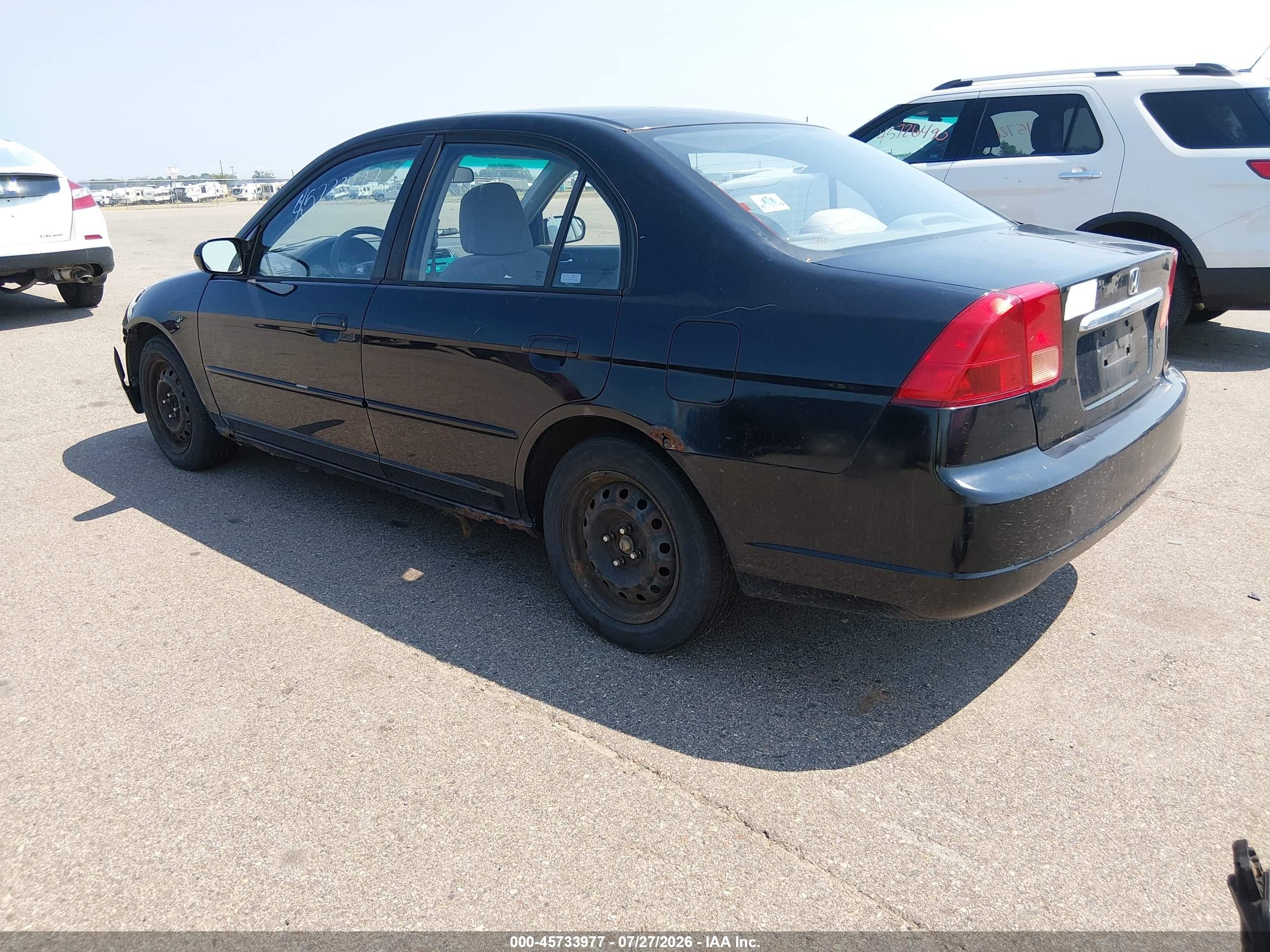 2002 Honda Civic Ex Черный vin: 1HGES26822L026708