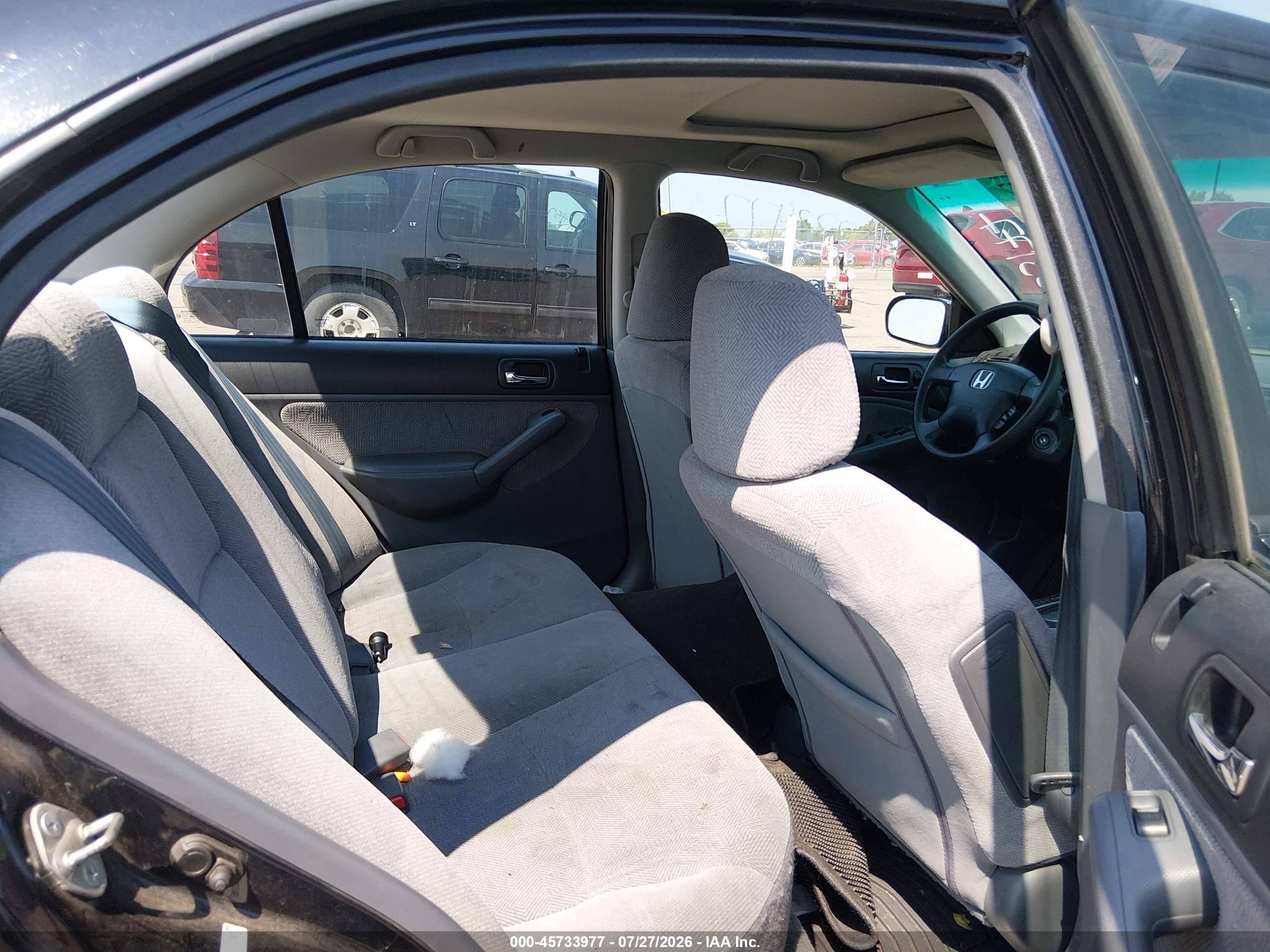 2002 Honda Civic Ex Черный vin: 1HGES26822L026708
