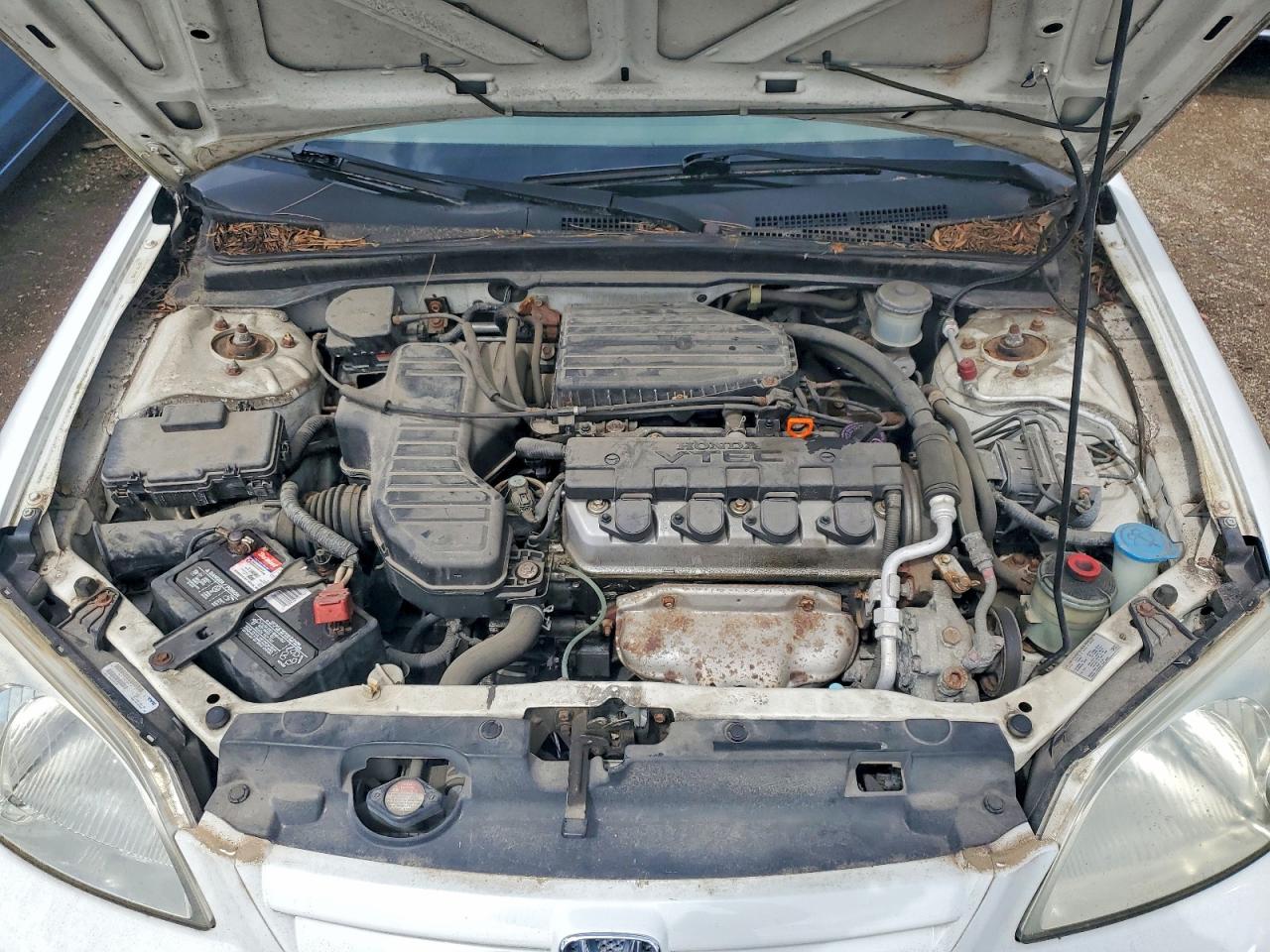 2002 Honda Civic Ex Белый vin: 1HGES26842L045583