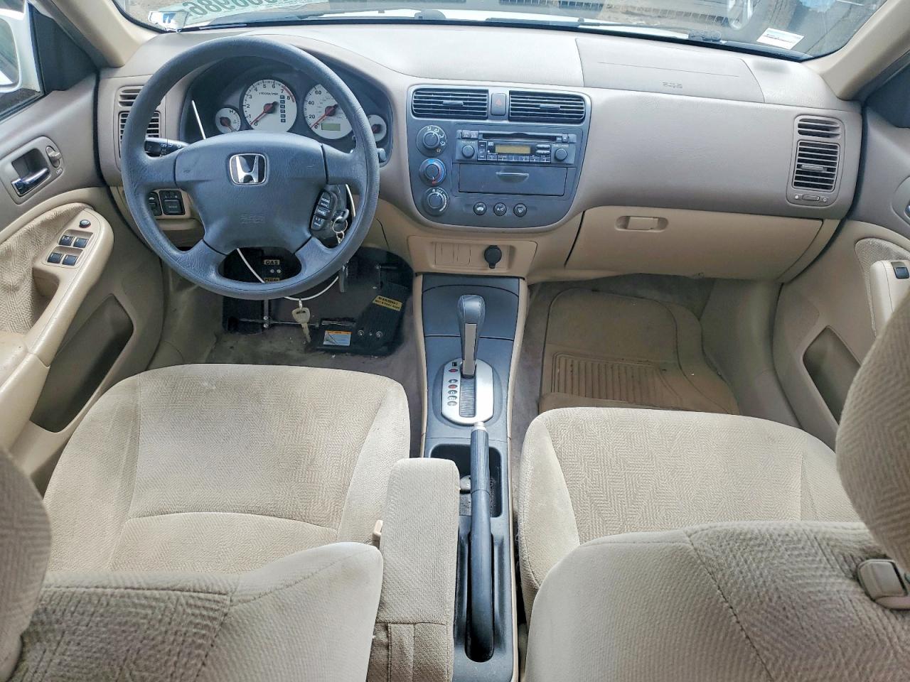 2002 Honda Civic Ex Белый vin: 1HGES26842L045583