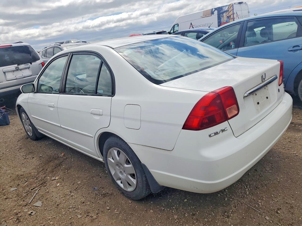 2002 Honda Civic Ex Белый vin: 1HGES26842L045583