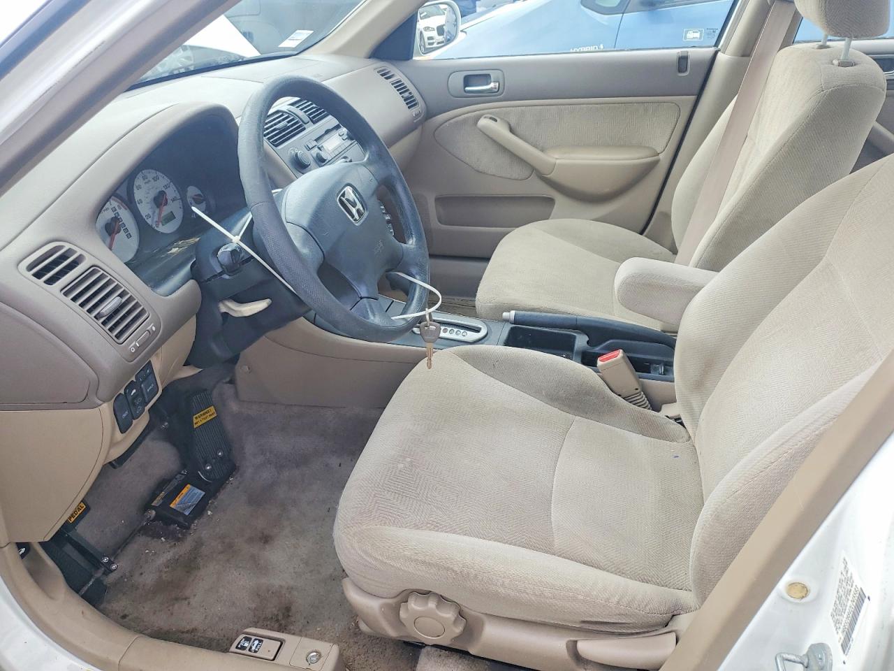 2002 Honda Civic Ex Белый vin: 1HGES26842L045583