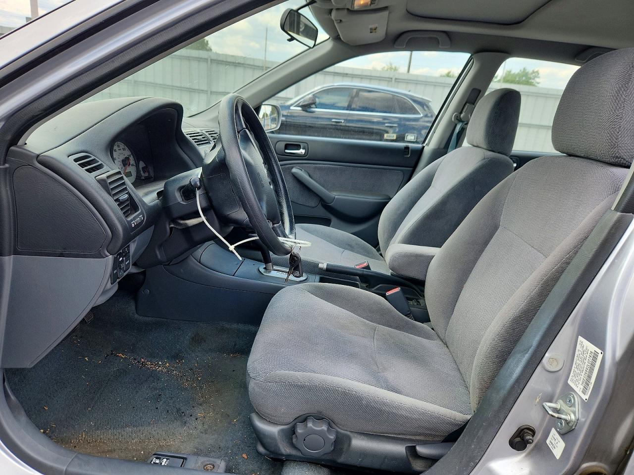 2002 Honda Civic Ex Silver vin: 1HGES26892L027936