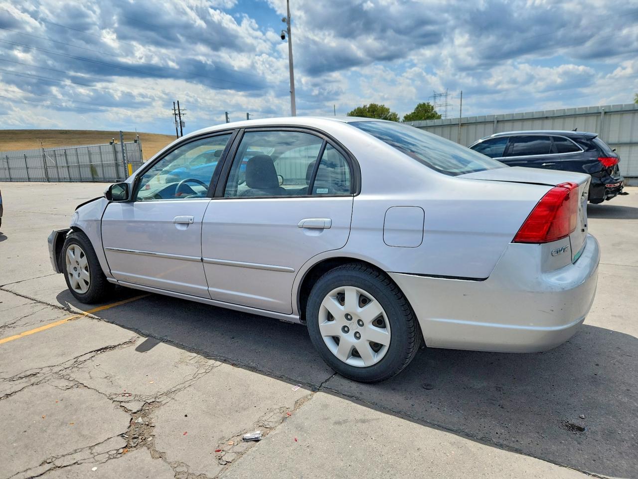 2002 Honda Civic Ex Silver vin: 1HGES26892L027936