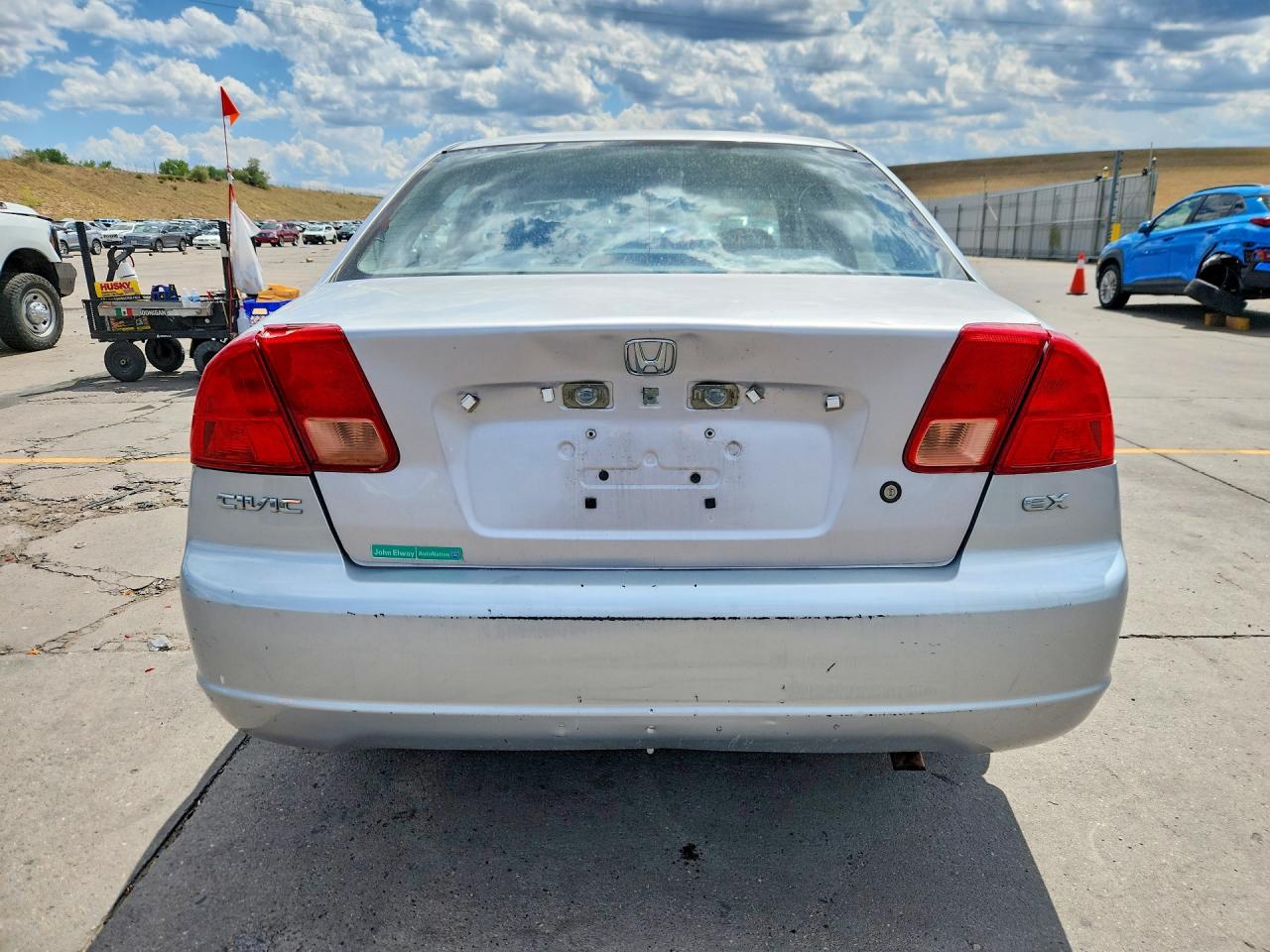 2002 Honda Civic Ex Silver vin: 1HGES26892L027936