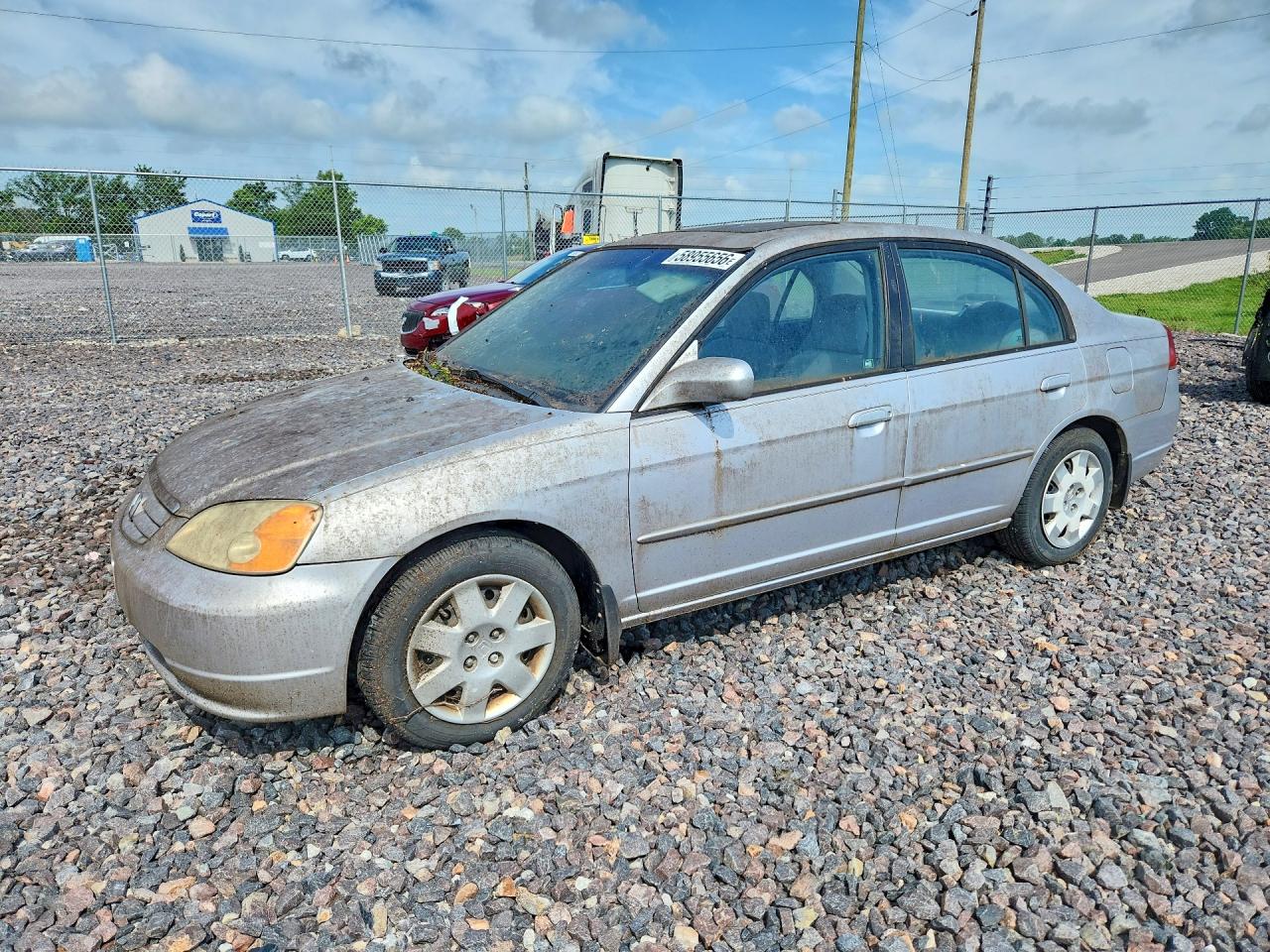 2002 Honda Civic Ex Серебряный vin: 1HGES26892L060547