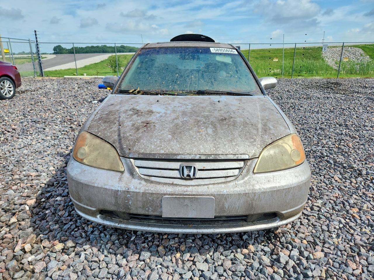 2002 Honda Civic Ex Silver vin: 1HGES26892L060547