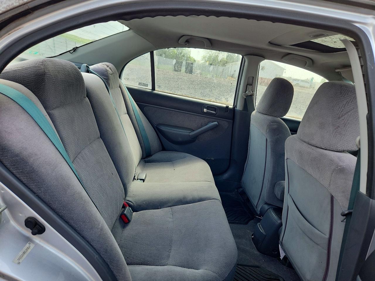 2002 Honda Civic Ex Silver vin: 1HGES26892L060547