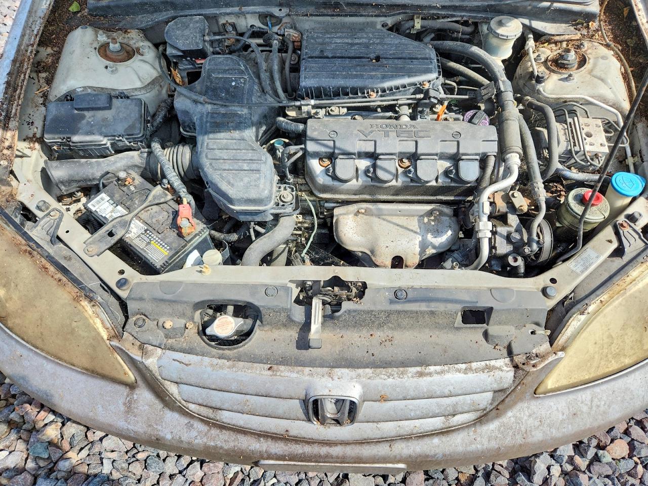 2002 Honda Civic Ex Silver vin: 1HGES26892L060547