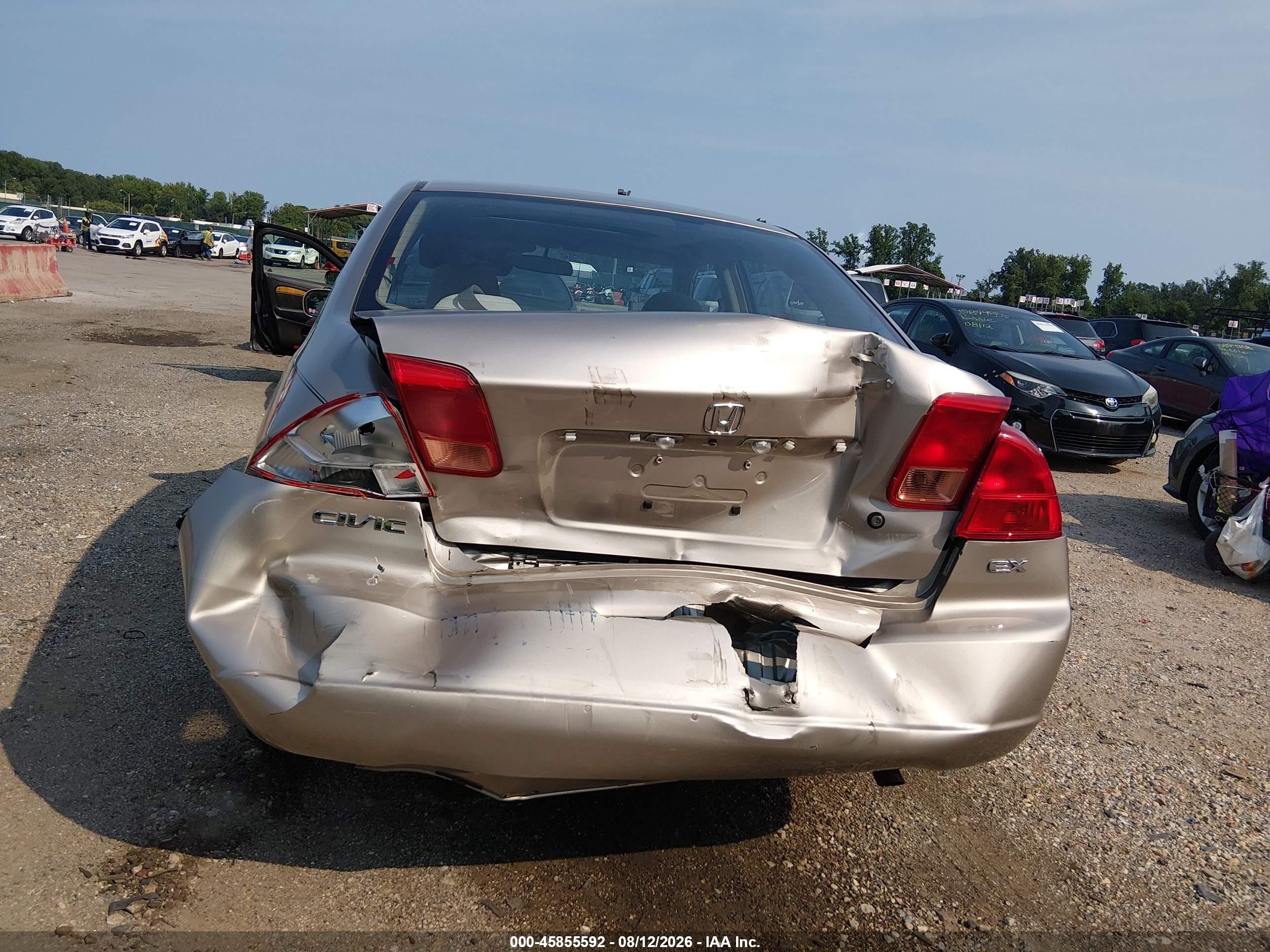 2002 Honda Civic Ex Gold vin: 1HGES268X2L071458