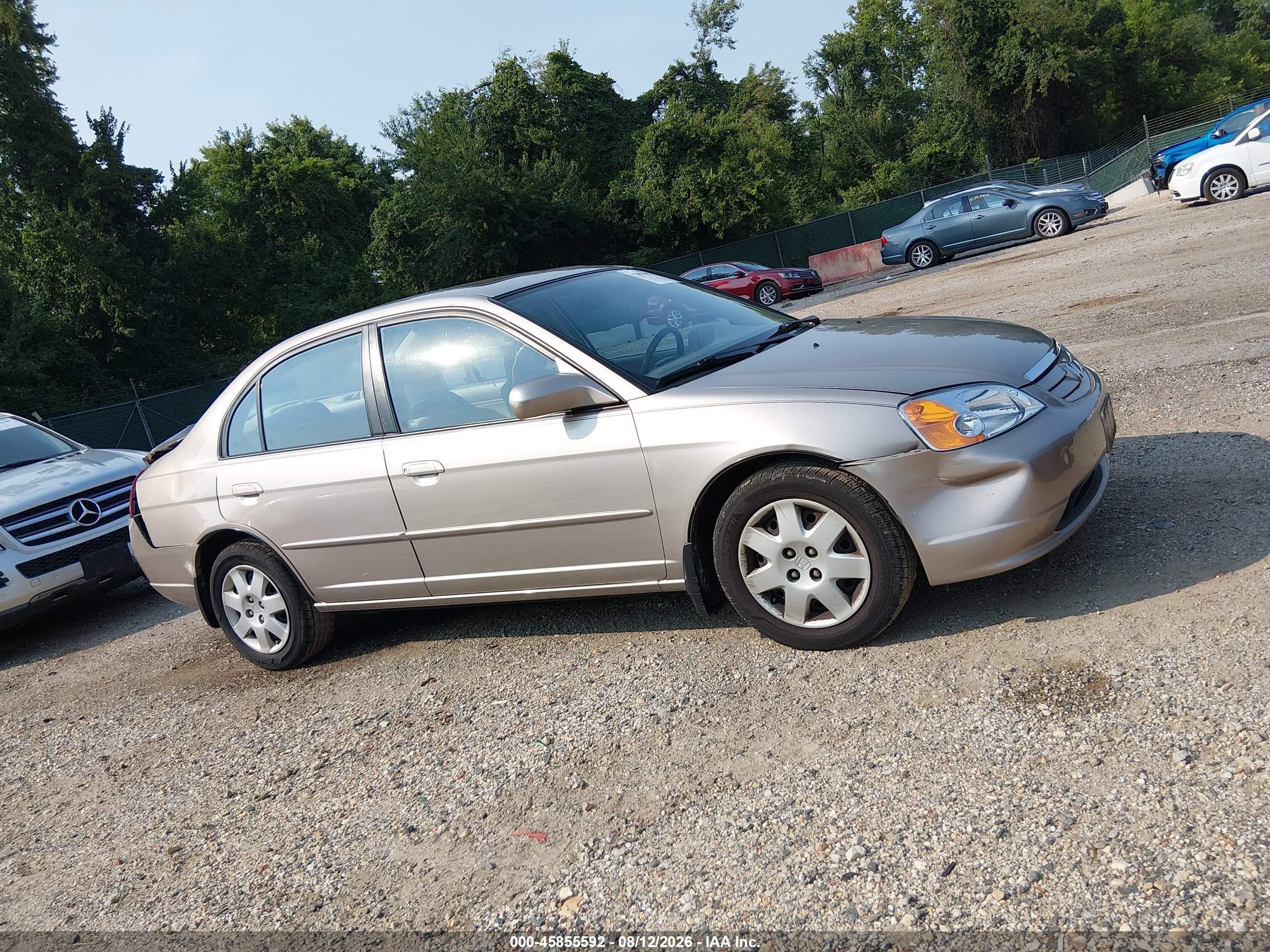 2002 Honda Civic Ex Gold vin: 1HGES268X2L071458