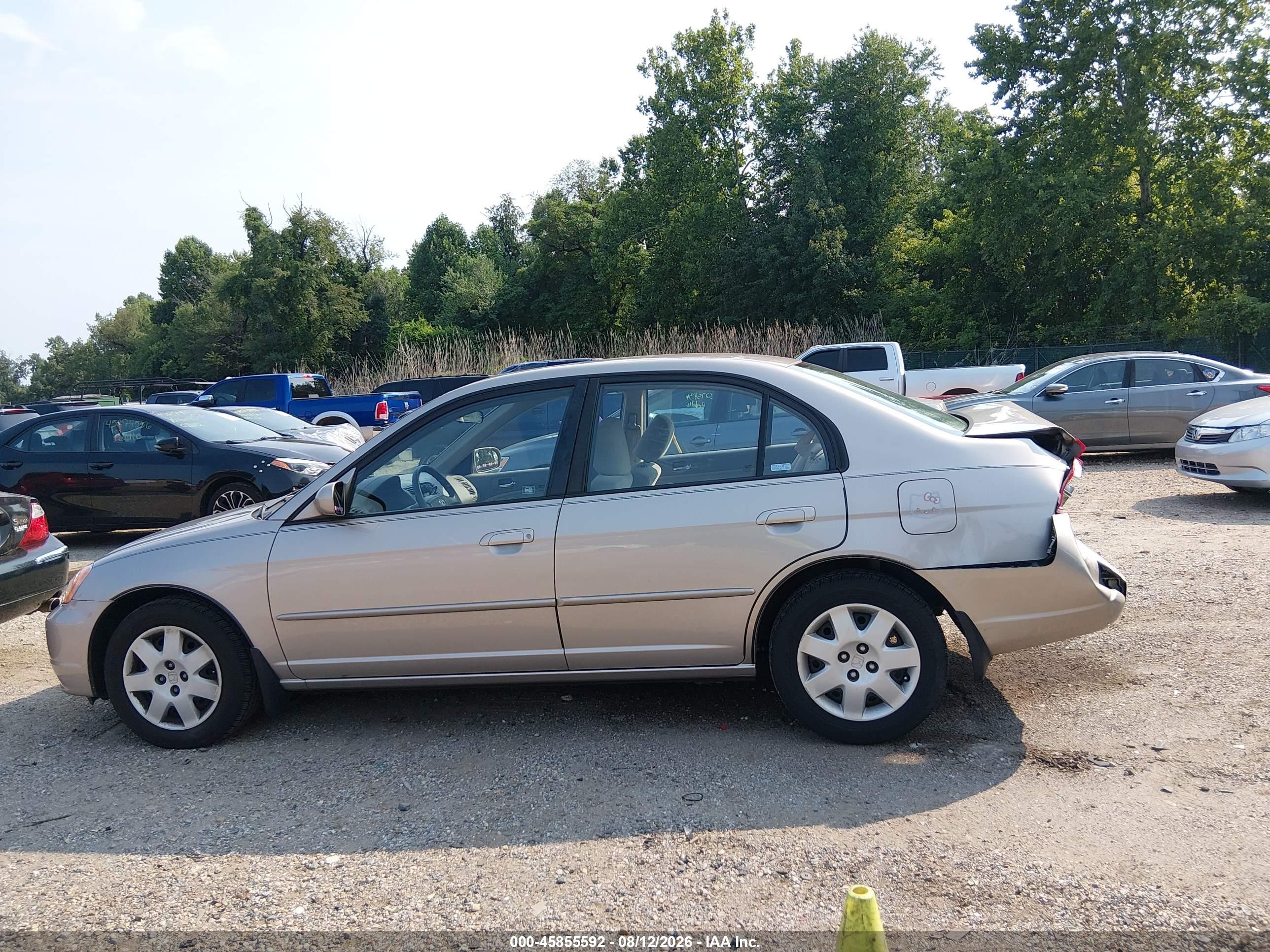 2002 Honda Civic Ex Gold vin: 1HGES268X2L071458