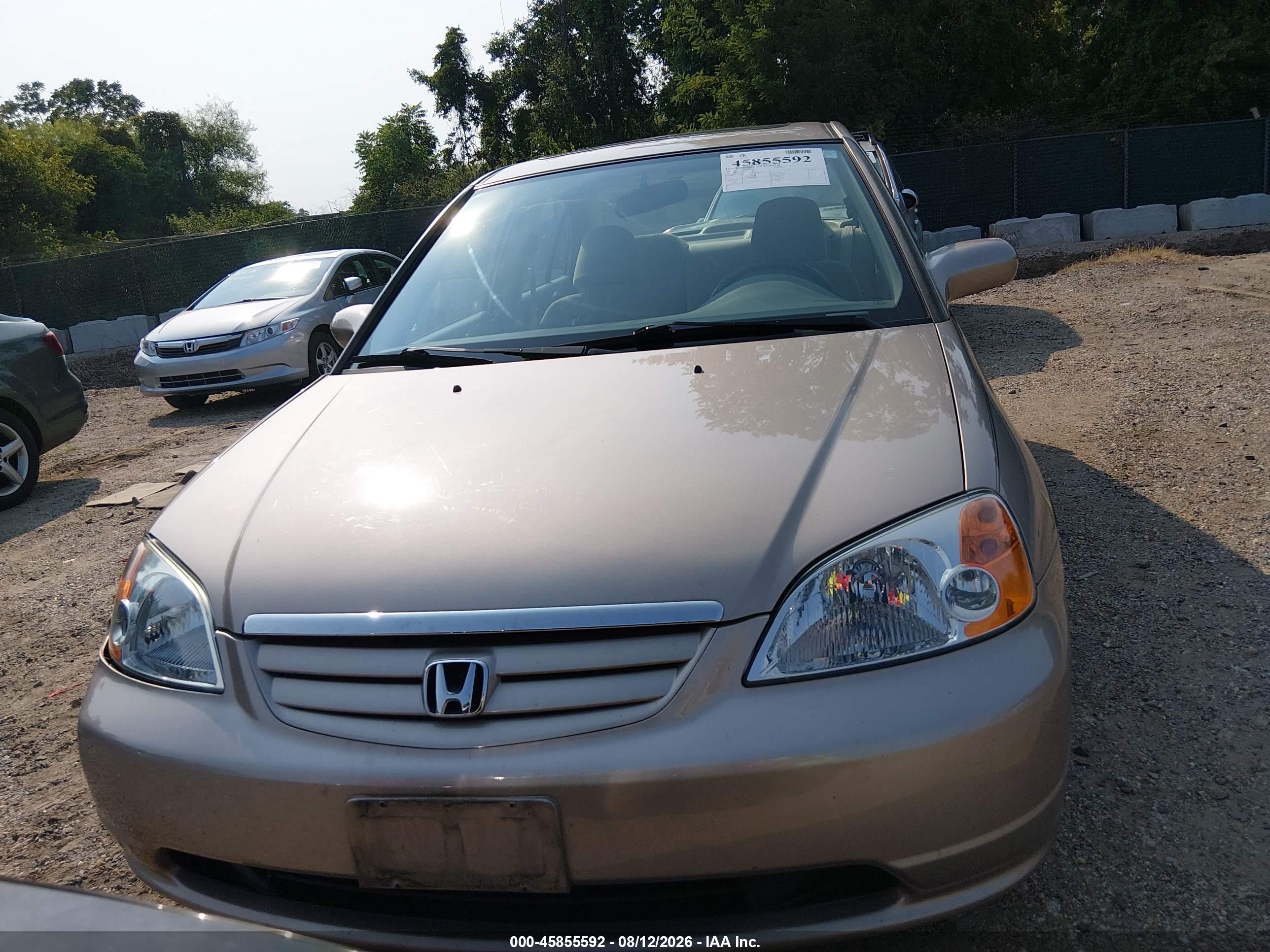 2002 Honda Civic Ex Gold vin: 1HGES268X2L071458