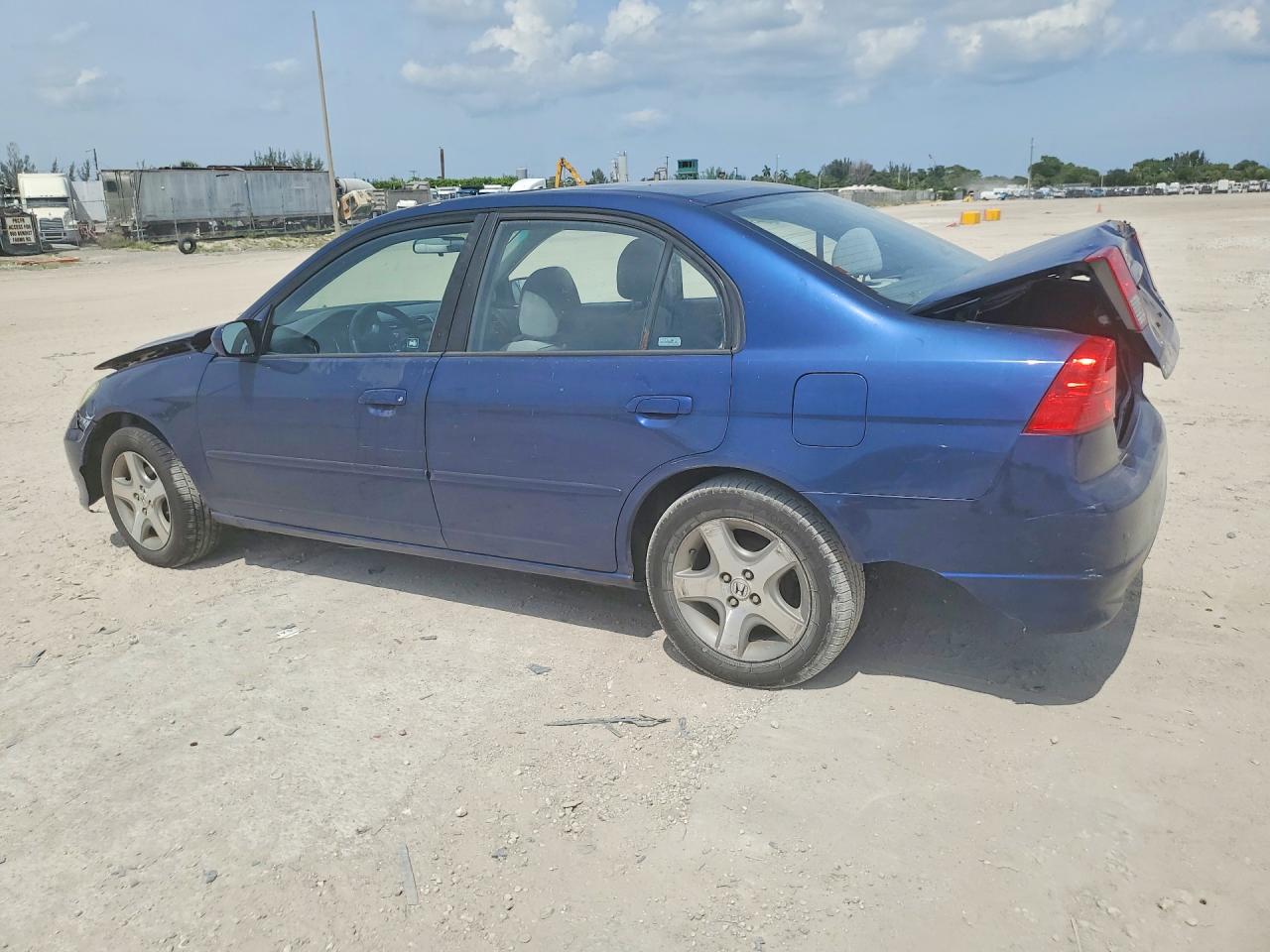 2004 Honda Civic Ex Синий vin: 1HGES268X4L015099